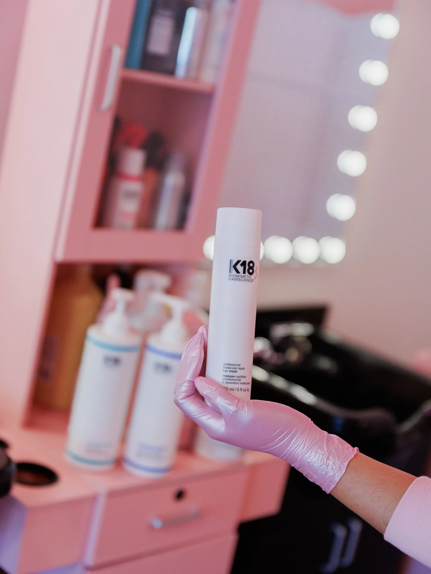 Stronger hair starts at the molecular level ✨

Our K-18 Bond Revival Treatment is designed to repair damage from the inside out; perfect for bleached, color-treated, or over-processed hair.

Unlike traditional masks, K-18 works on a molecular level t