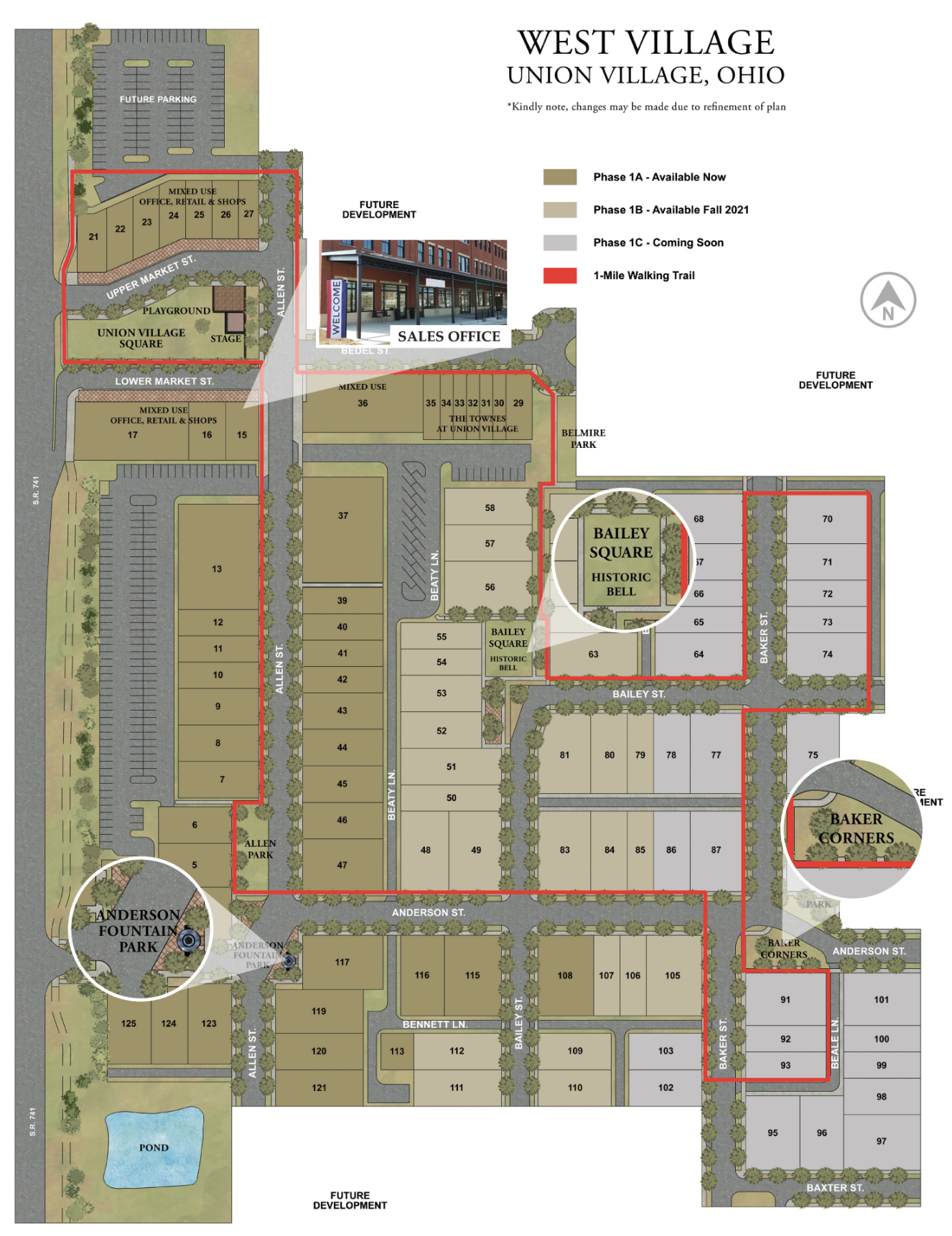 Union Village one-mile path January 2026.png
