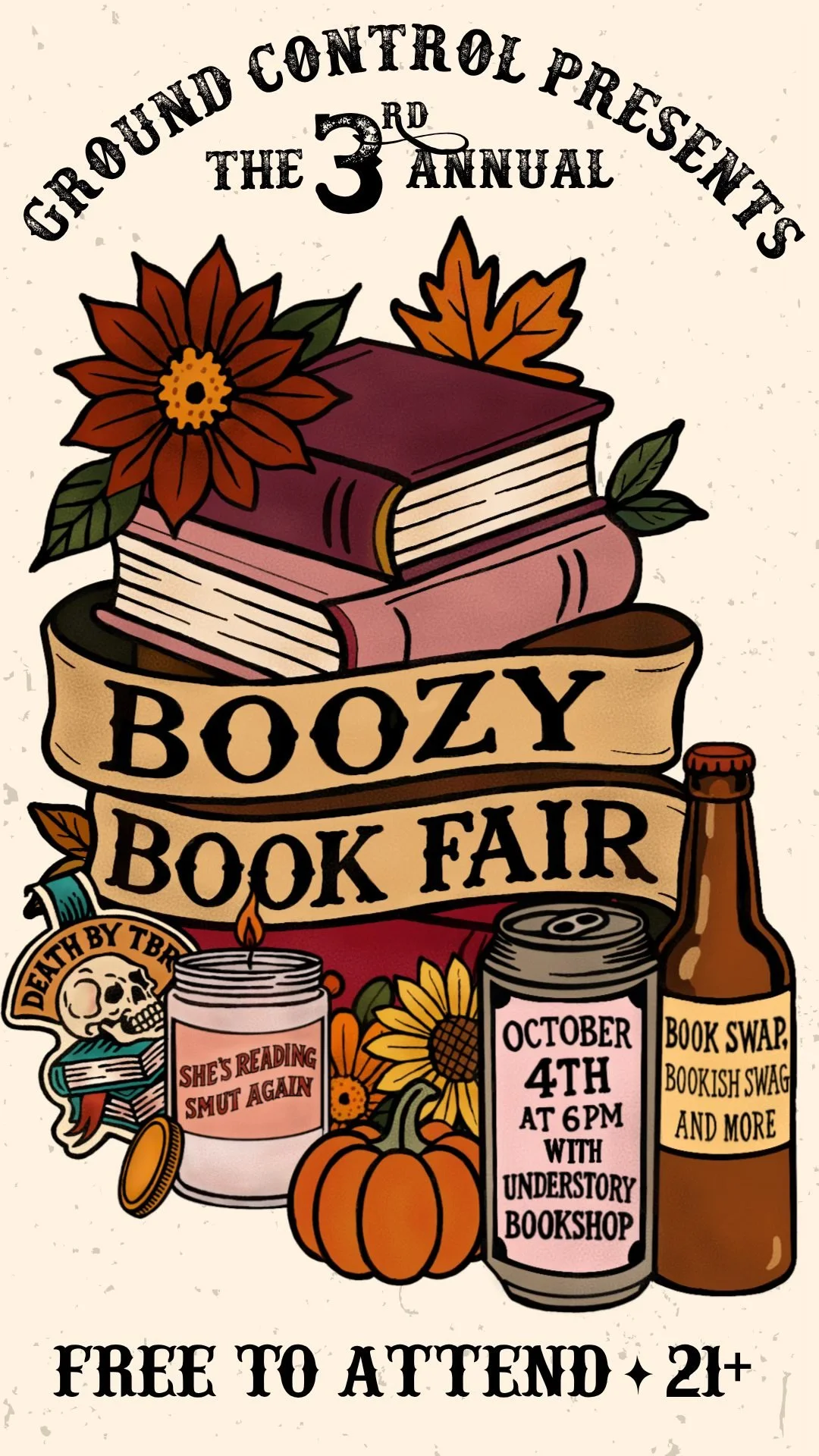 Boozy Book Fair at Ground Control