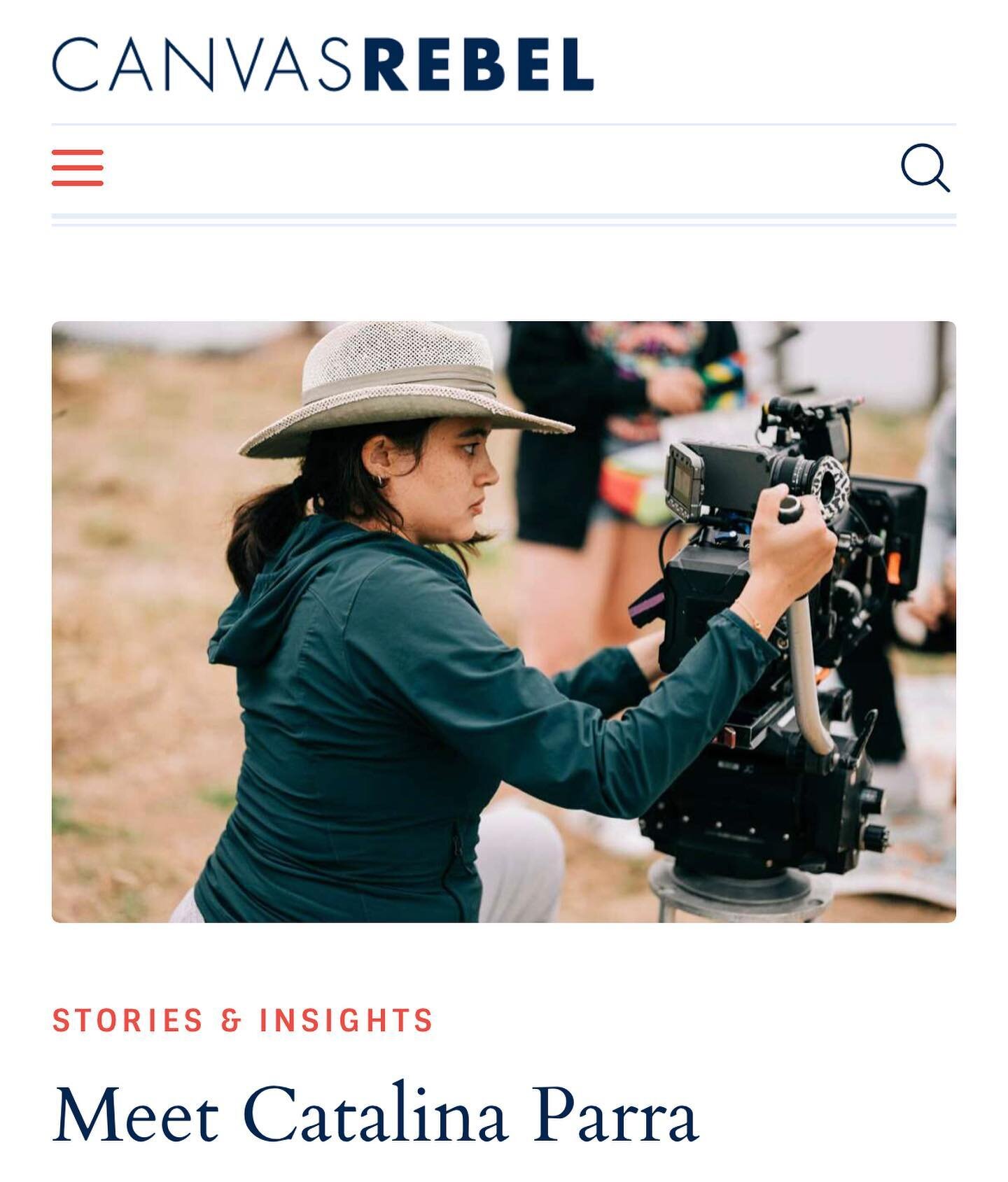 Link in bio 🔗✨

Thank you @canvasrebel for your support! Read about my journey so far as a filmmaker and can&rsquo;t wait to keep growing as artists together 💓