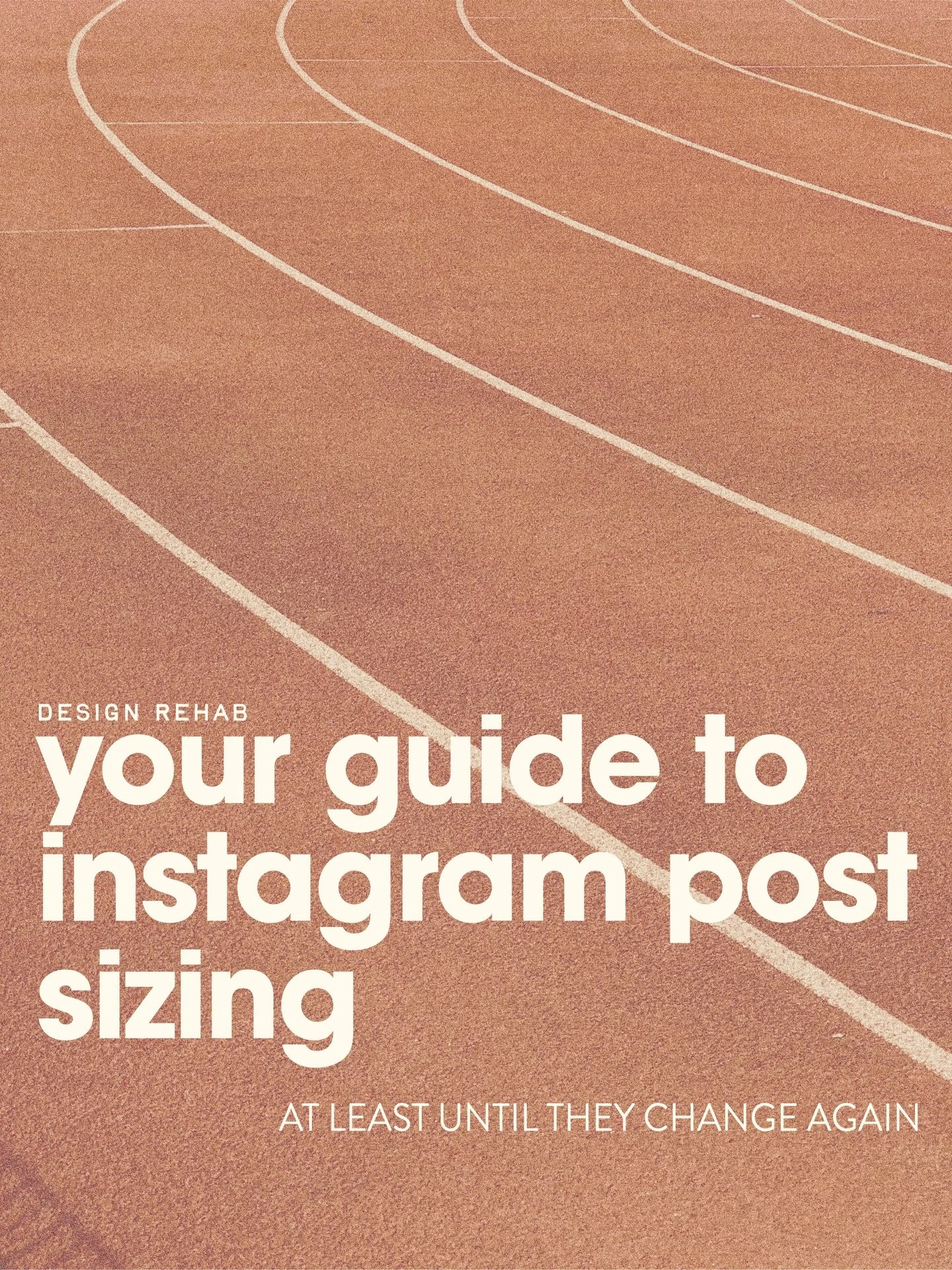 There&rsquo;s a high likelihood Instagram decides to change things again in a week, making this post irrelevant, but until then save it and actually use it. 

If you have Canva pro and already have a template, you should be able to use the resize opt