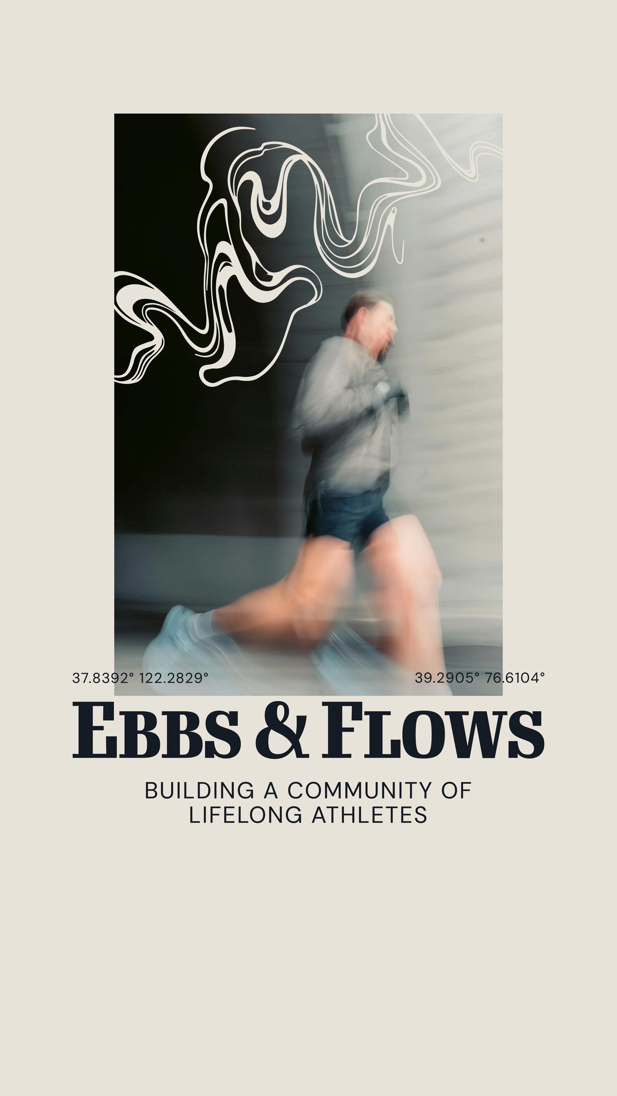 ebbs and flows poster with runner