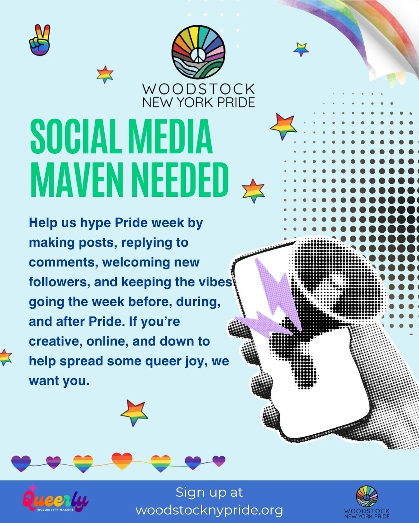 💖✨ HEY BESTIES, PRIDE NEEDS YOU! ✨💖
We&rsquo;re on the hunt for a social media legend to help us keep the vibes 💯 during the week before Pride, Pride weekend, and the week after! 🌈

Your mission (if you&rsquo;re down 😎): help us with comments, l