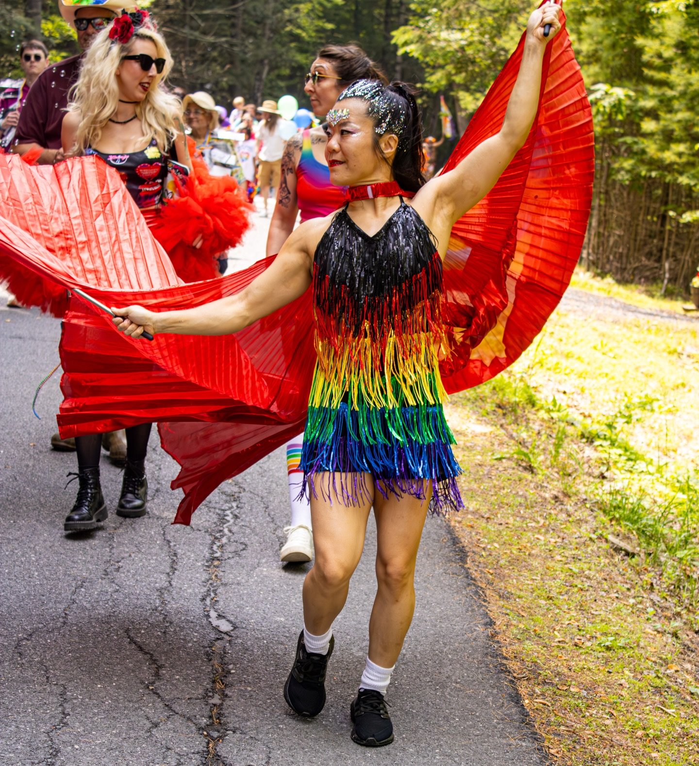 Bringing some sunshine and rainbows to this day. If you want to see these artists again, don&rsquo;t forget to mark your calendar for June 14th Pride Parade. We will see you there!  Photo courtesy of @nija.huba  #woodstocknypride #pride #upstatepride