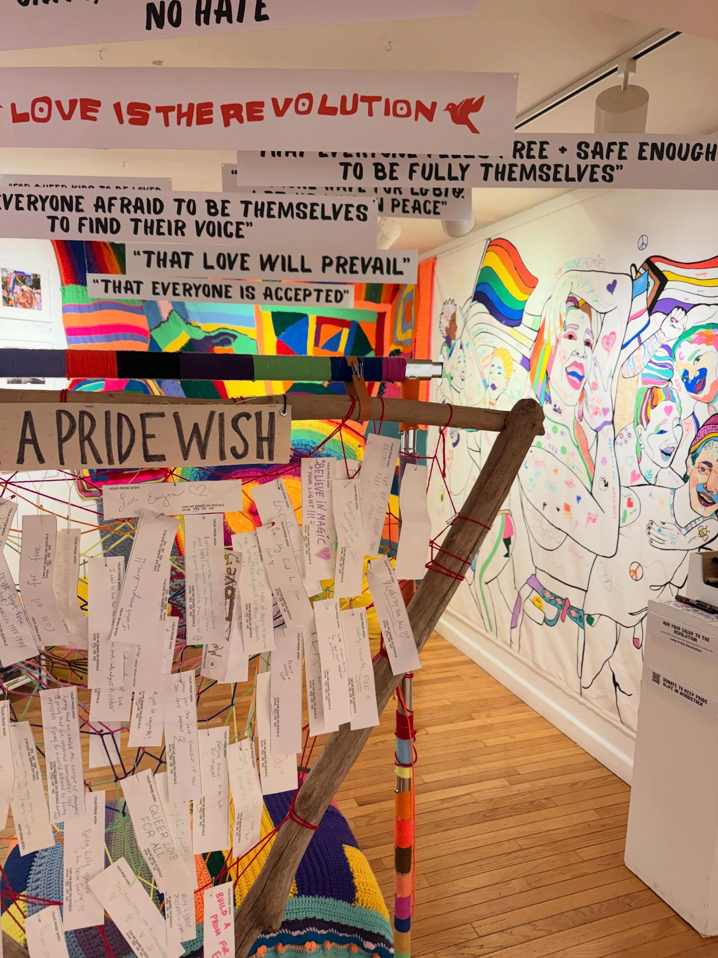 Have you checked this out?

Our WAAM exhibit is up through June 14th, come by&hellip;.leave a wish, listen to a wish, read a book, draw a little. Reflect and listen to all the love around us. 

📍WAAM Woodstock
🗓️ Now through June 14th

#waamart #pr