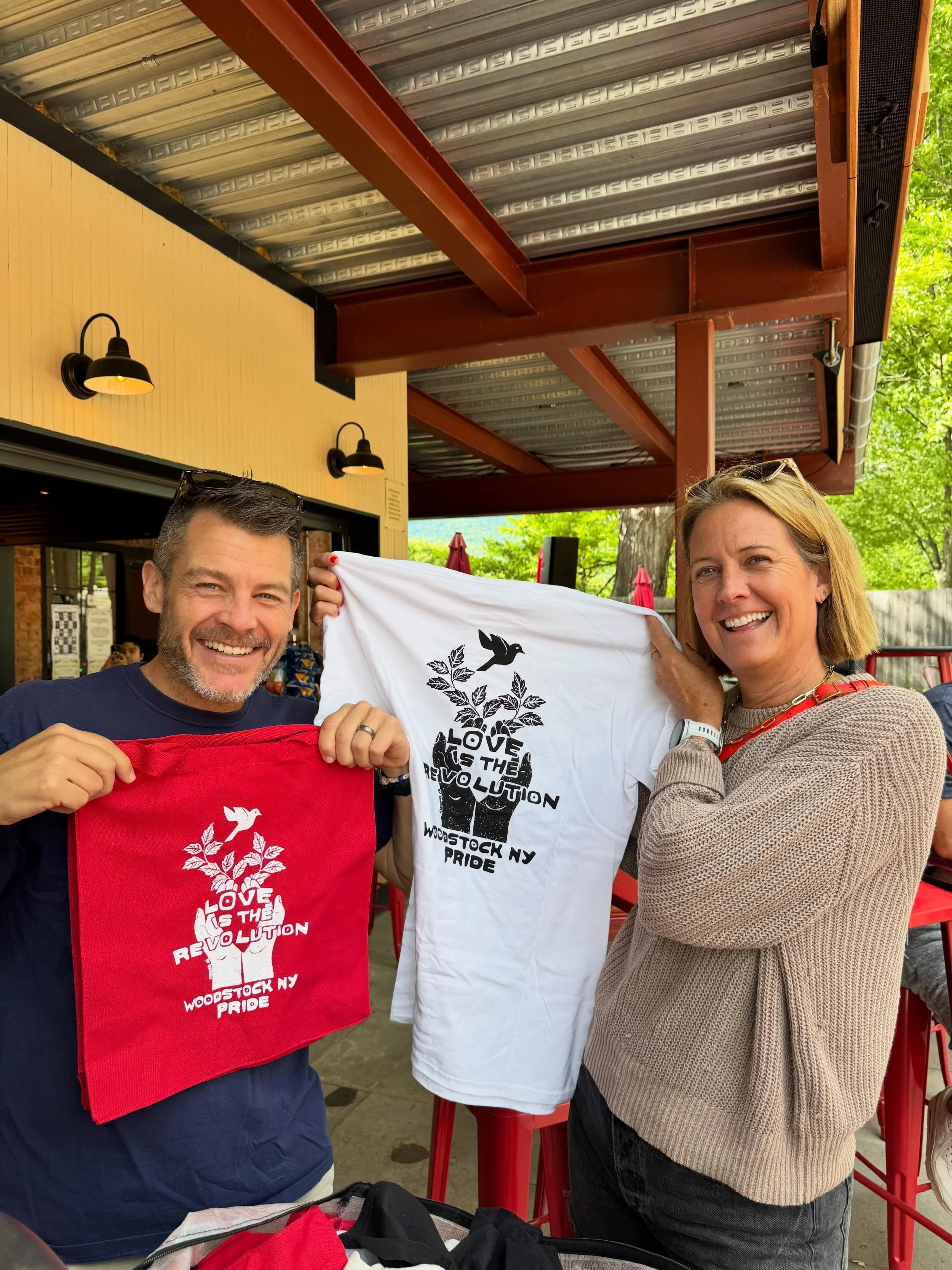 🏳️&zwj;🌈2026 Pride Merchandise is Here!😎

Get your limited 2026 Love is the Revolution merchandise this weekend at all our events.

Also available and not shown our Tie Dye for Pride shirts! Each was individually dyed during our youth events at th