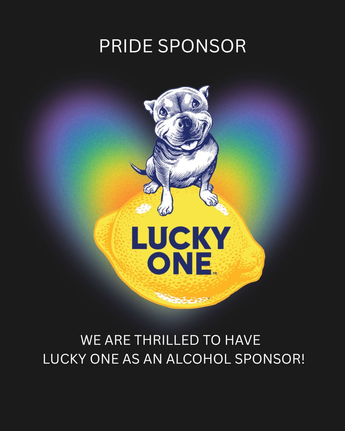 🐾🍋 We&rsquo;re excited to welcome Lucky One Lemonade as a sponsor of Woodstock NY Pride!

Featuring real vodka, real lemonade, and the adorable Miss Peaches on every can, Lucky One was created to celebrate rescue dogs and support efforts to help th
