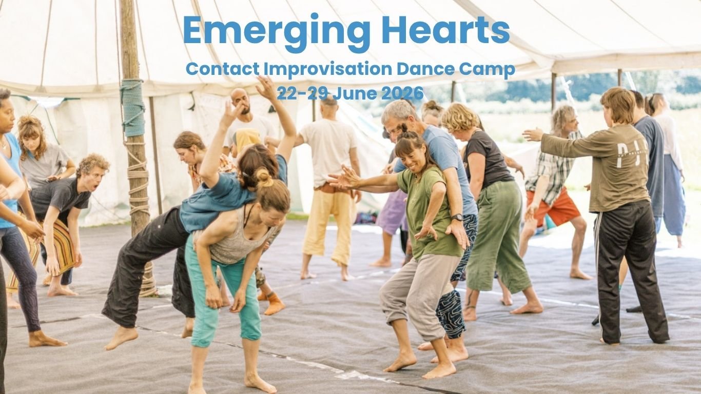 I'll be cooking and DJing at Emerging Hearts Contact Improvisation Camp 