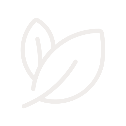 Line drawing of three overlapping leaves on a black background.