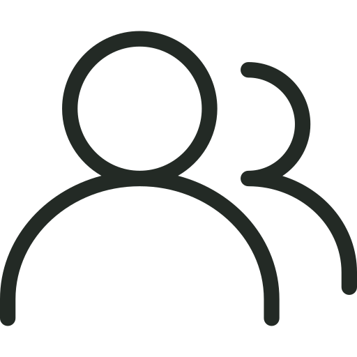 Icon of two people, representing a user group or team.