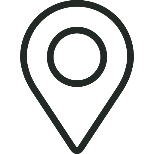 Stylized map pin icon