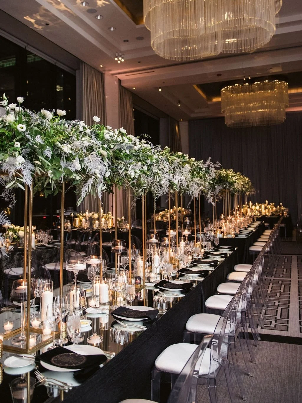 New Year&rsquo;s Eve doesn&rsquo;t ask for subtlety.

It asks for momentum, and for this celebration, that energy was present from the start.

The black, white, and gold palette set the framework, and the details reinforced it. Each guest found a con