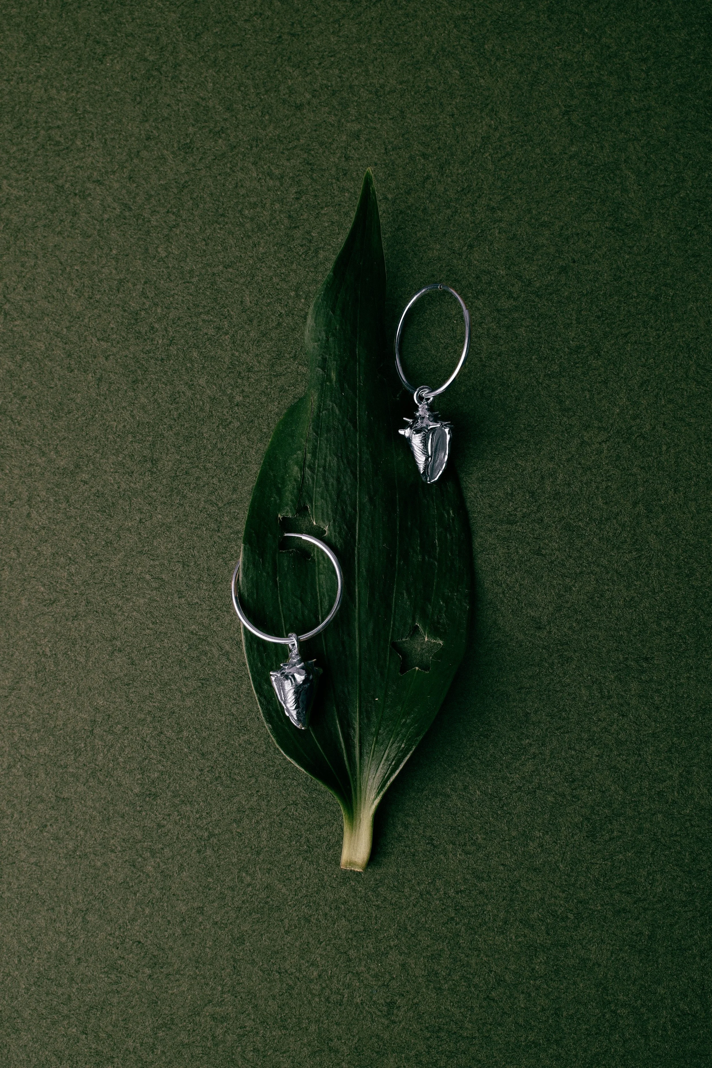 Boucles d'oreilles "Lambi à Bélière" - Krysten Pautremat