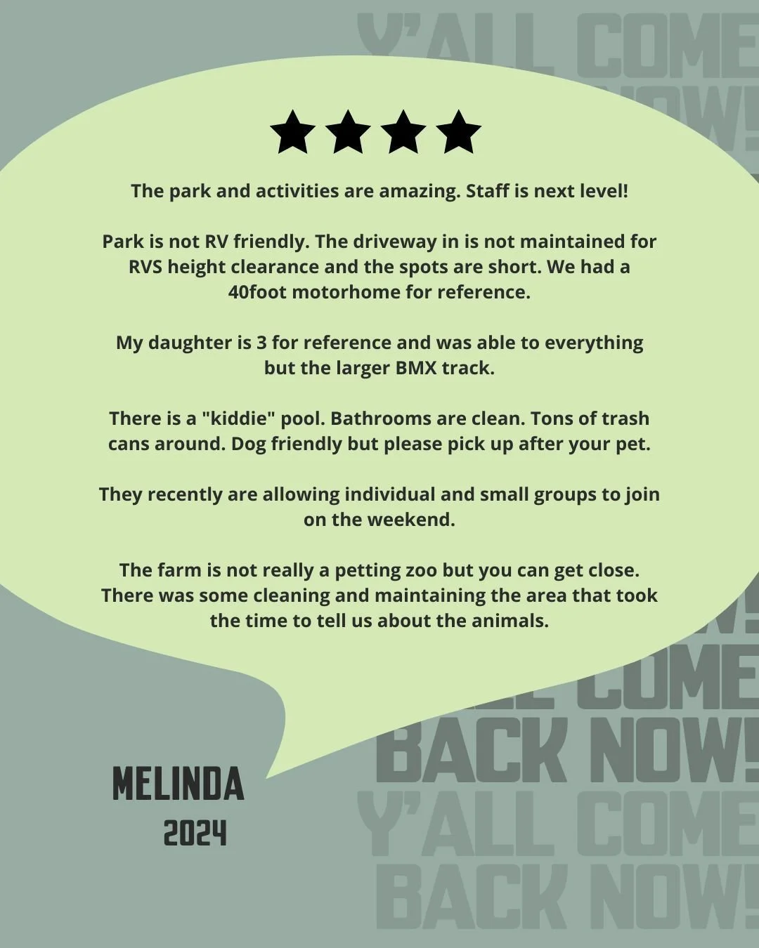 Our team at IHC works hard to make sure every trip to Indian Hills is so impactful that you can't wait to come back. That is why incredible reviews like this mean so much to us. We take the time to read every single one so we can not just hear the go