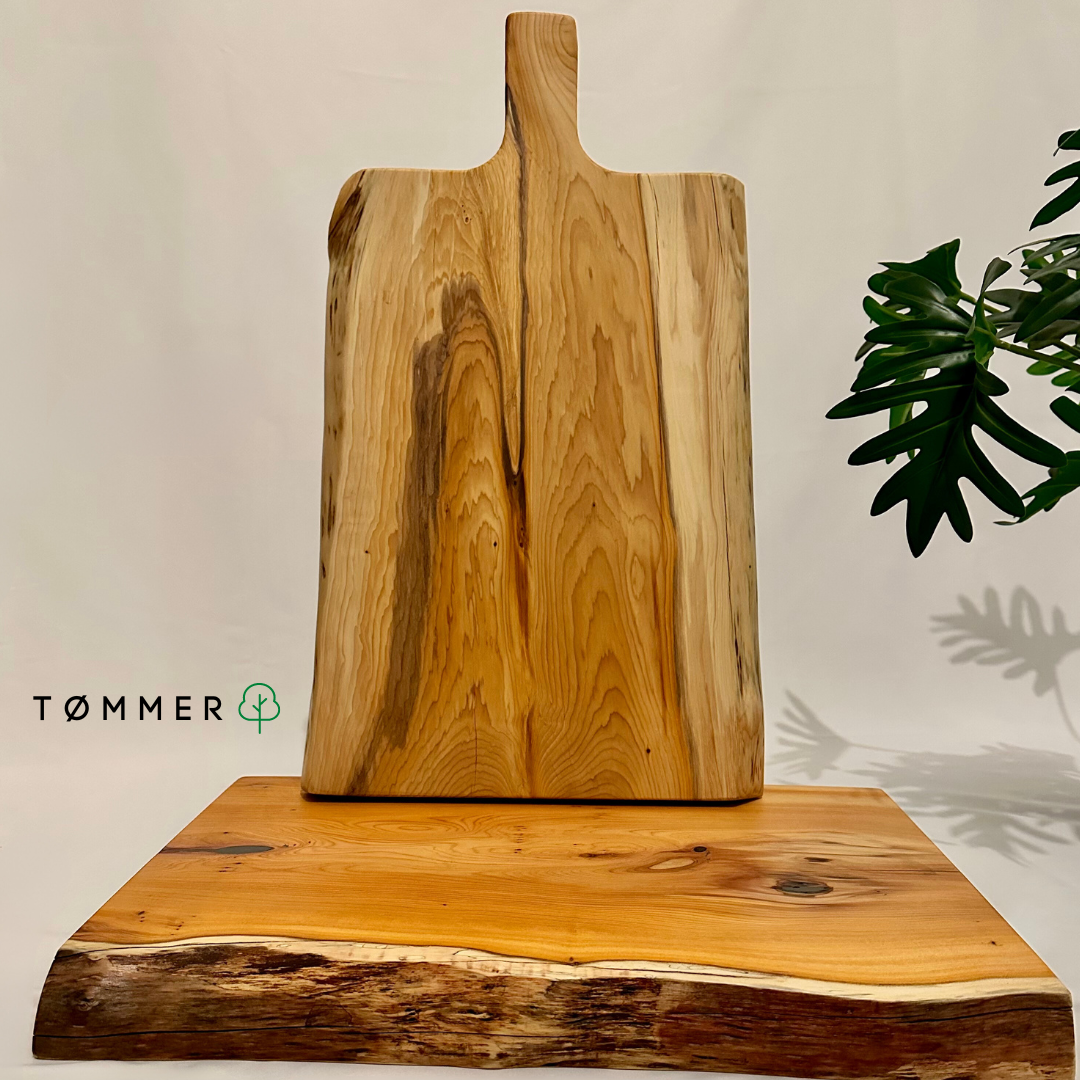 Chunky Live Edge Yew Wood Chopping Boards.