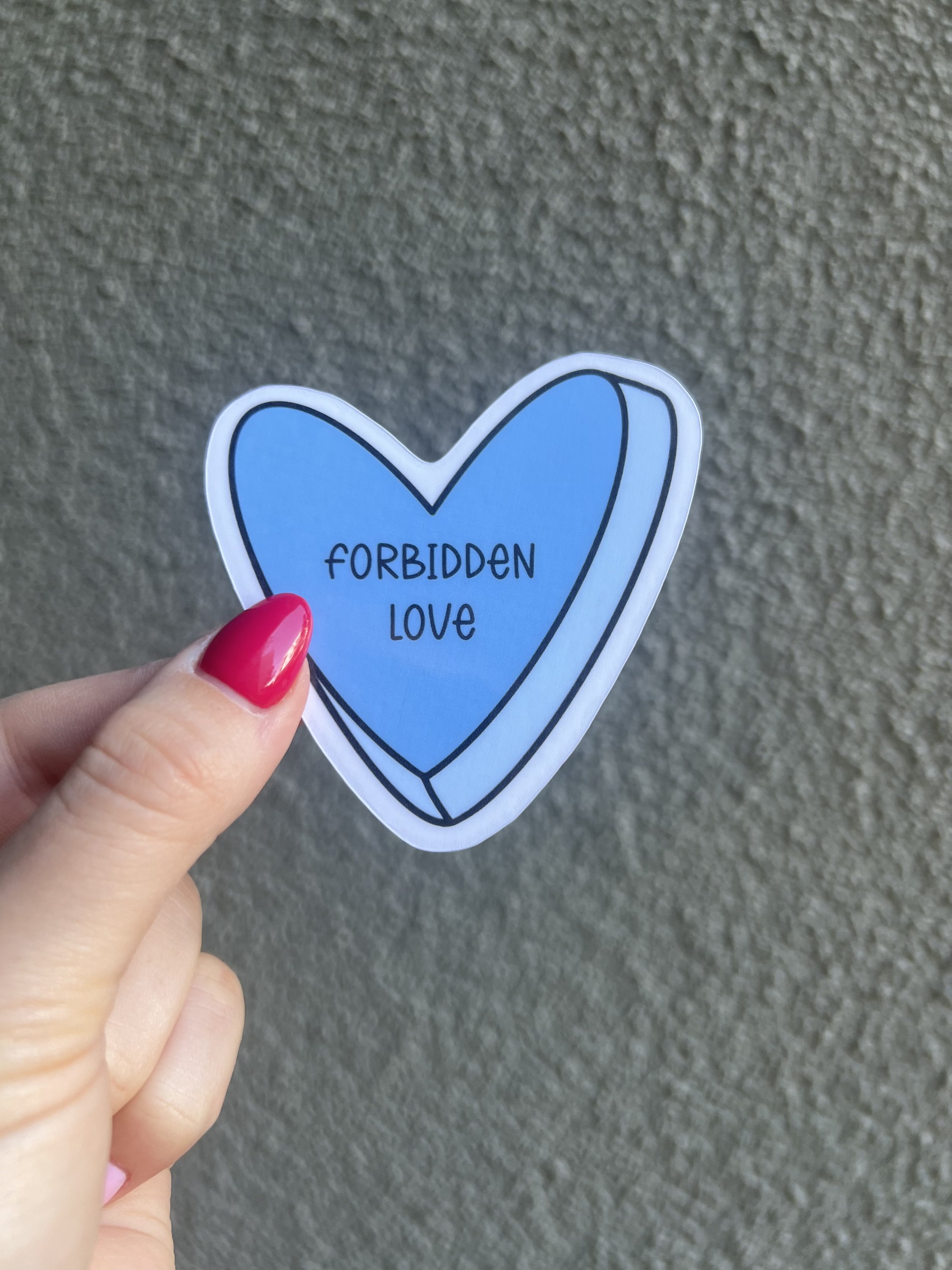 Forbidden Love Conversation Heart