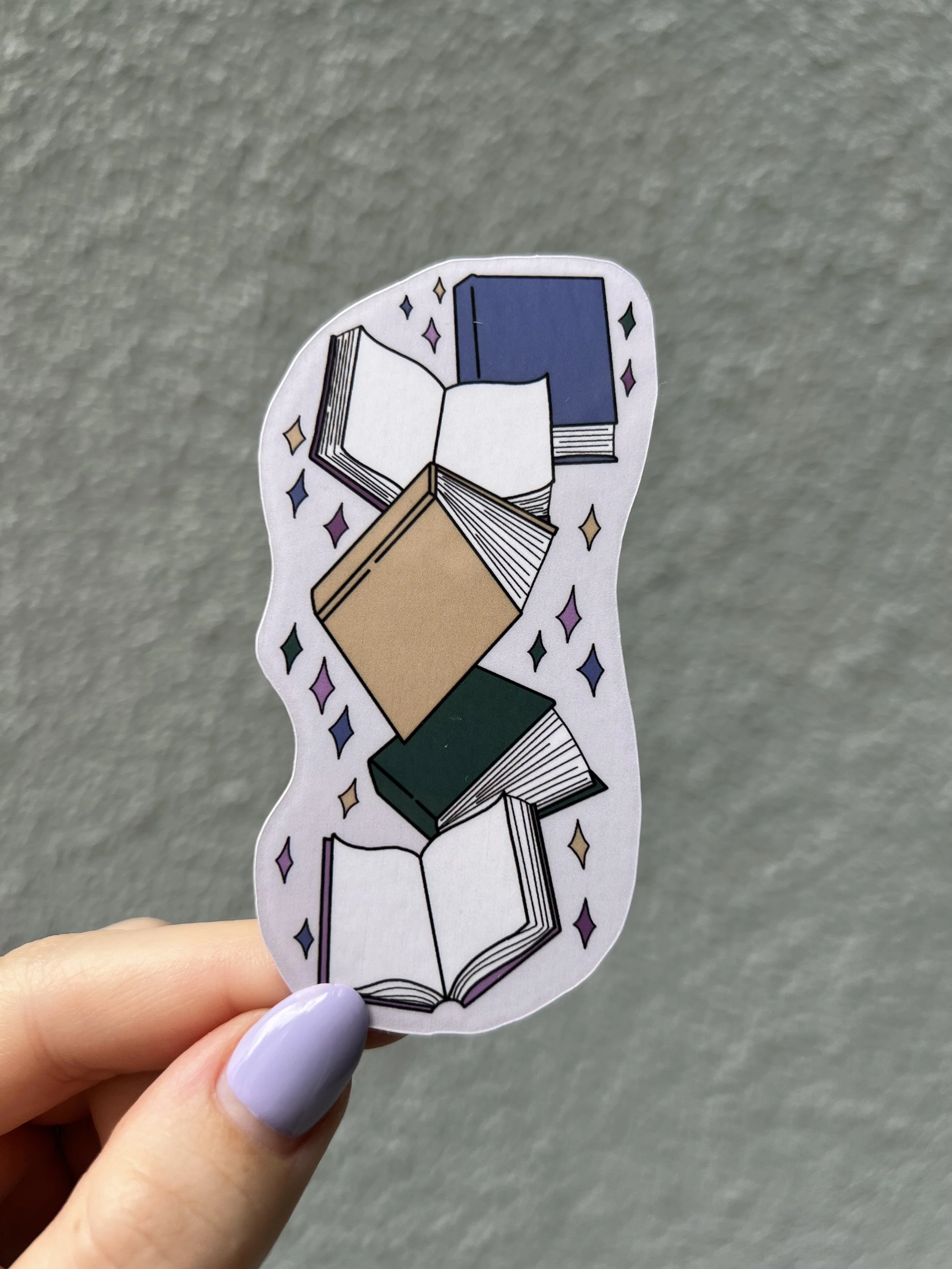 Starry Books Sticker