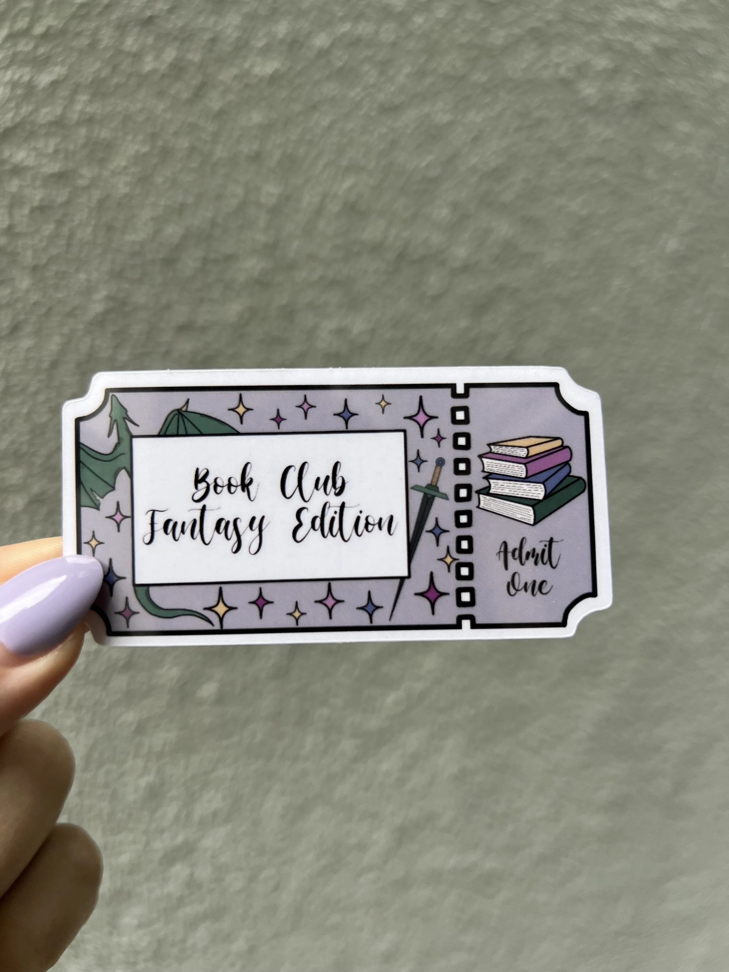 Book Club Fantasy Edition Sticker