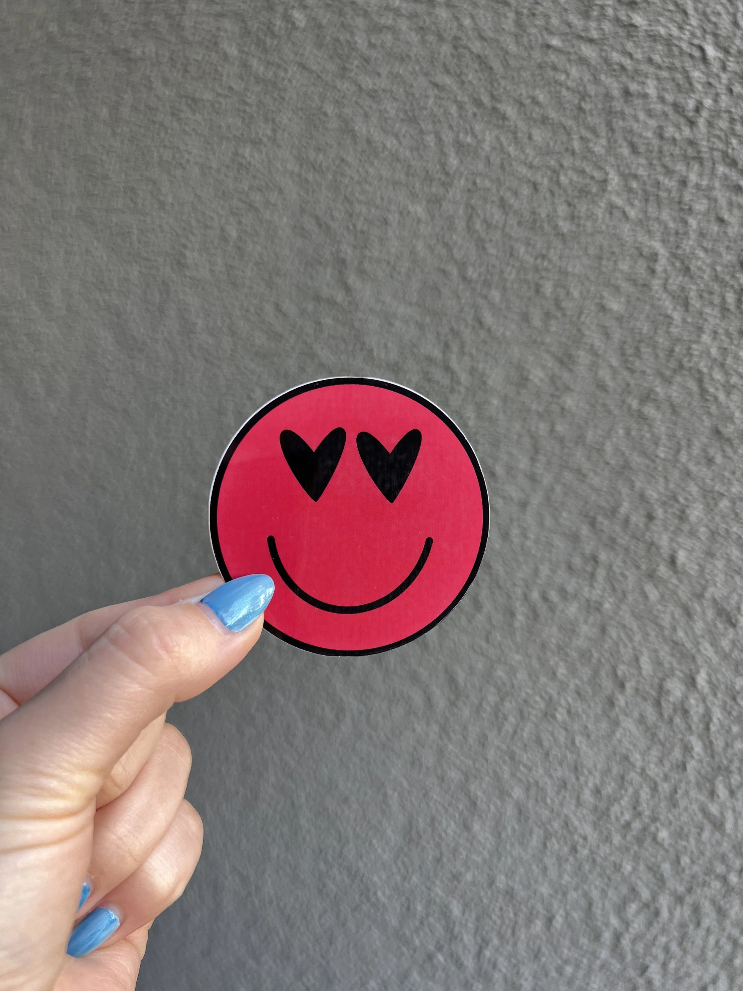 Red Smiley Sticker