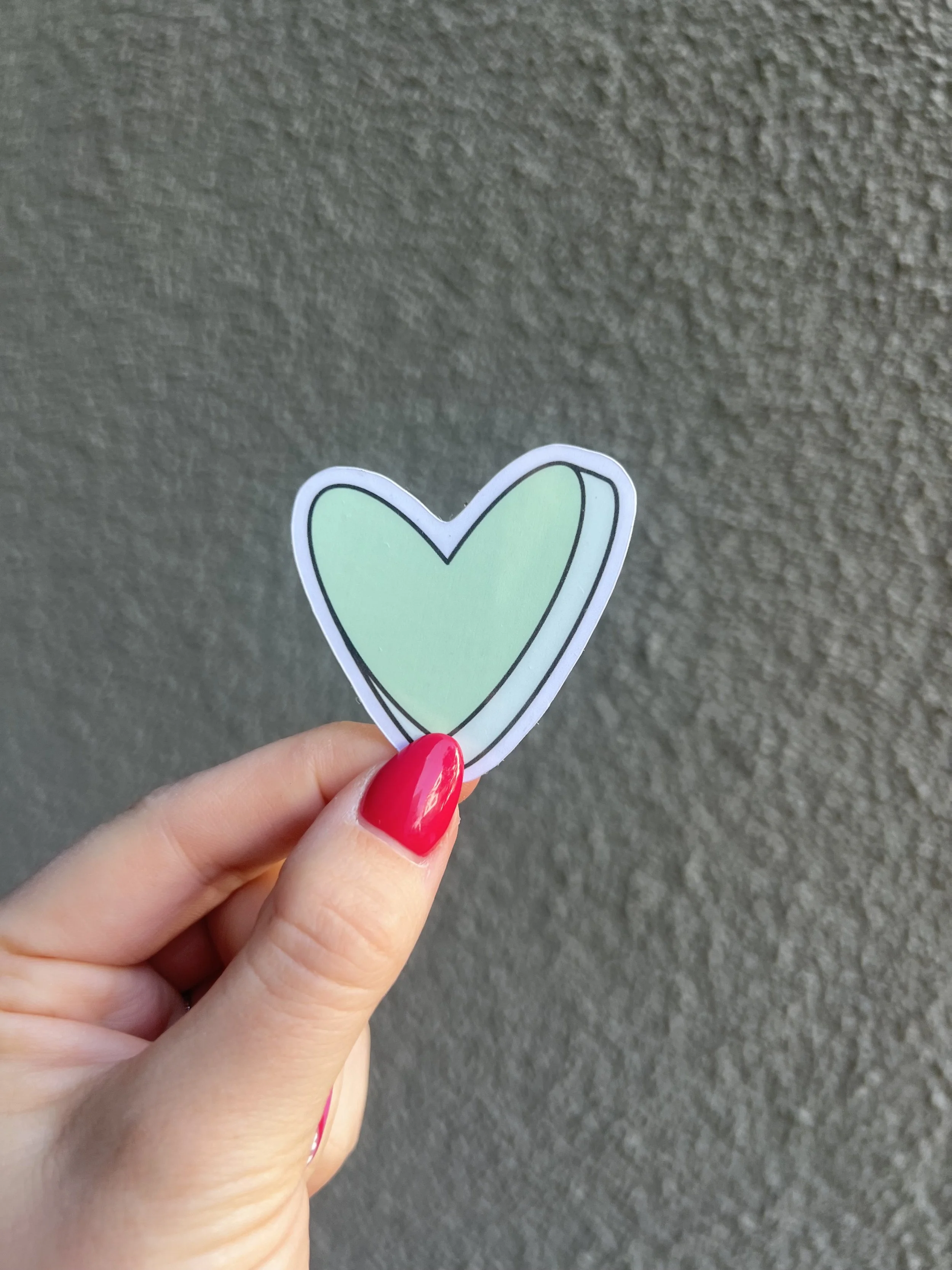 Green Conversation Heart
