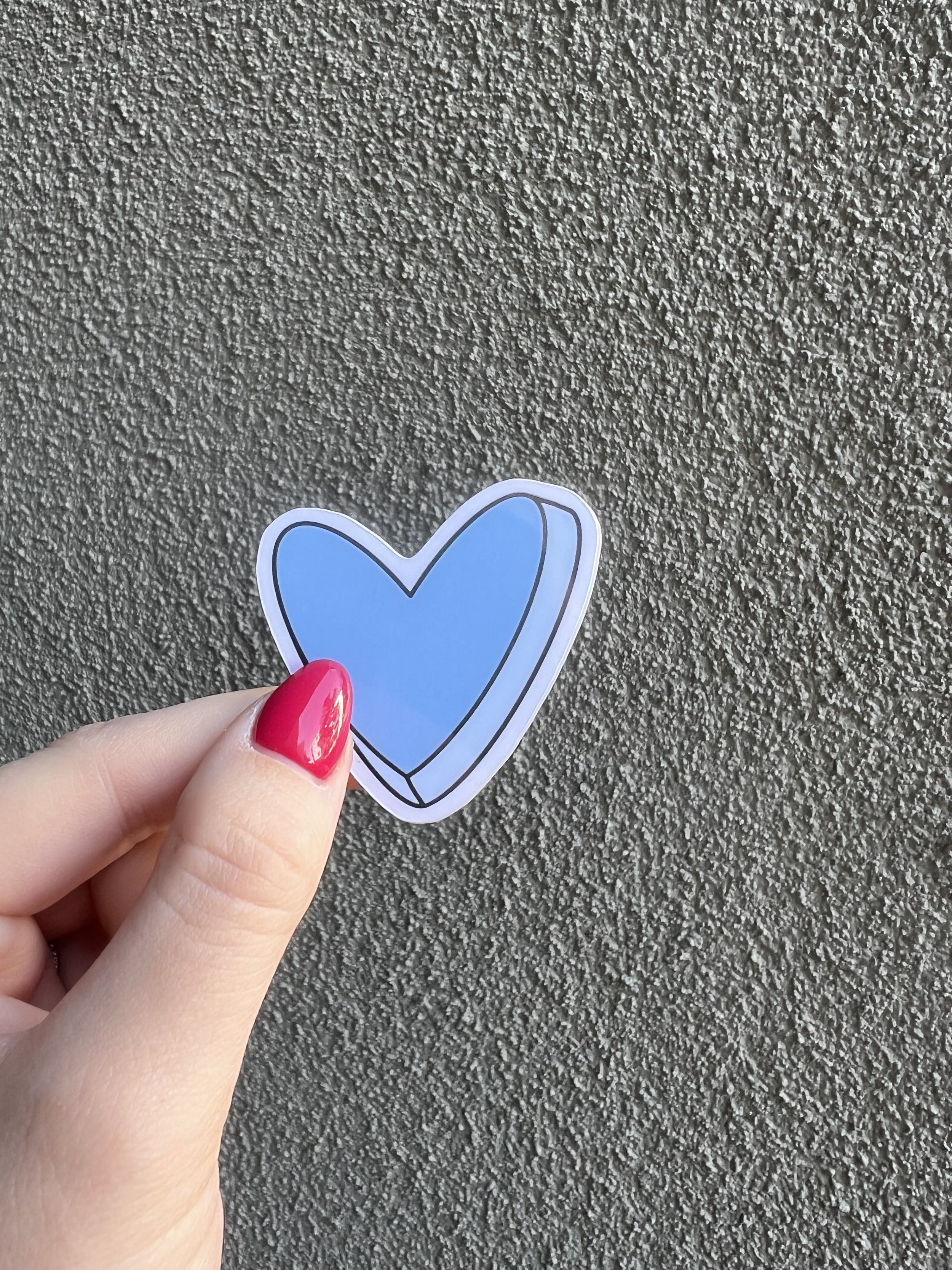 Blue Conversation Heart
