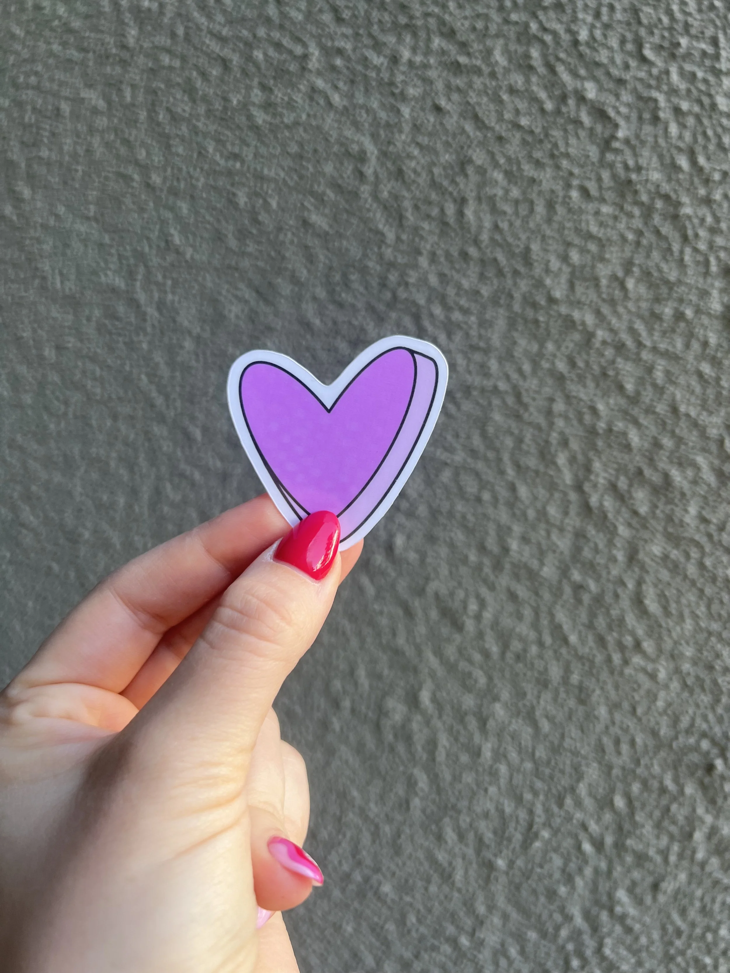 Purple Conversation Heart