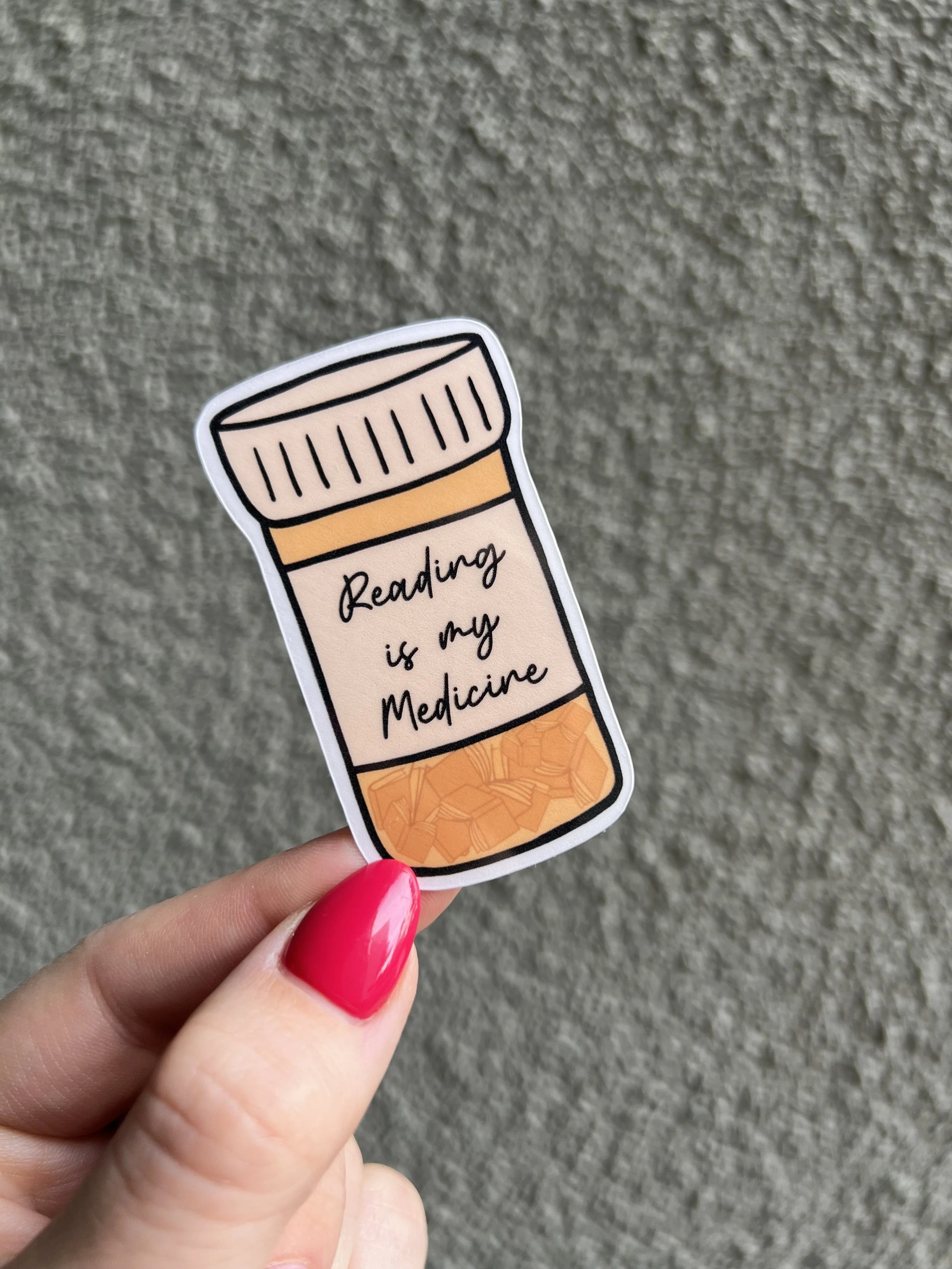 Reading is My Medicine Sticker