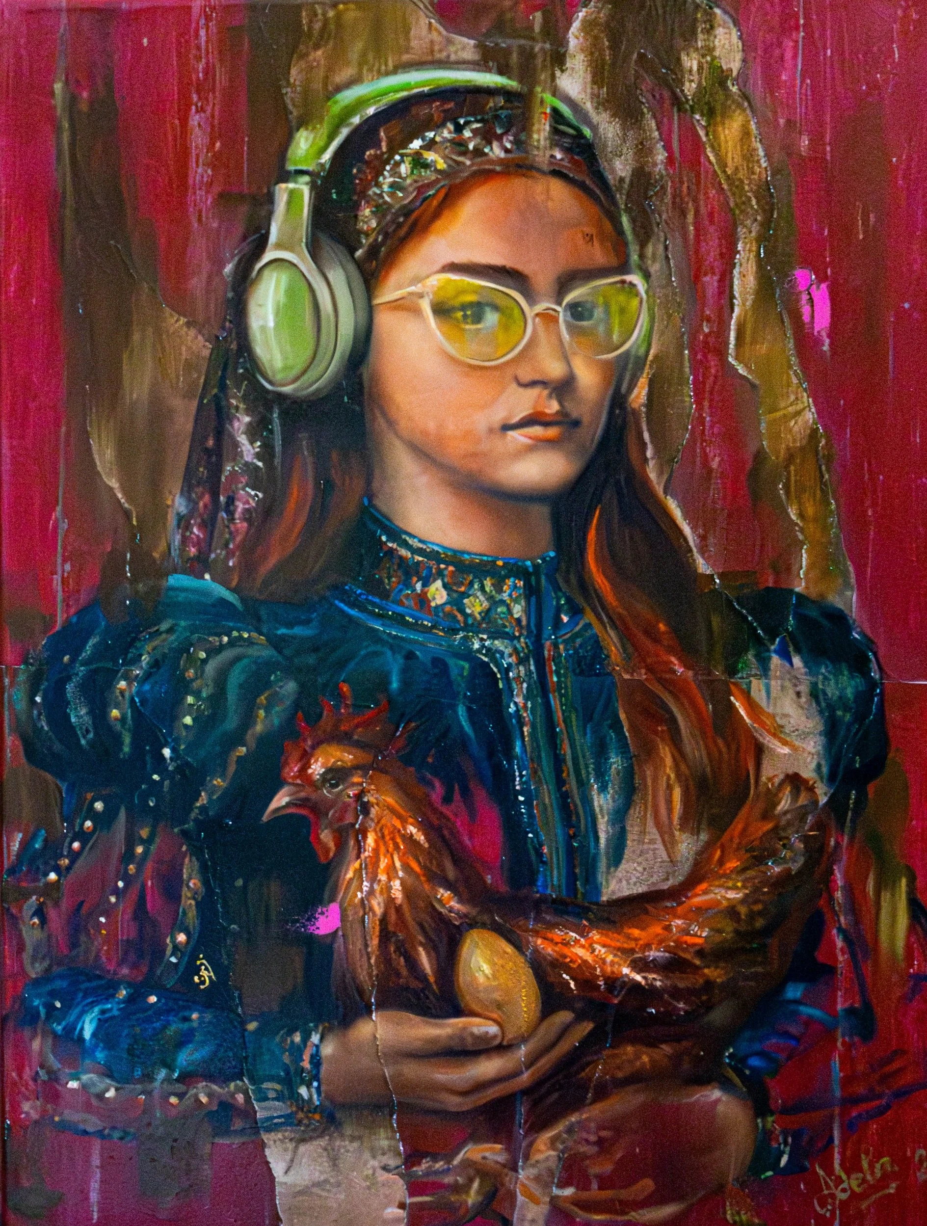Contemporary Stories - Ileana and the Golden Egg
Mixed media, 60x80 cm