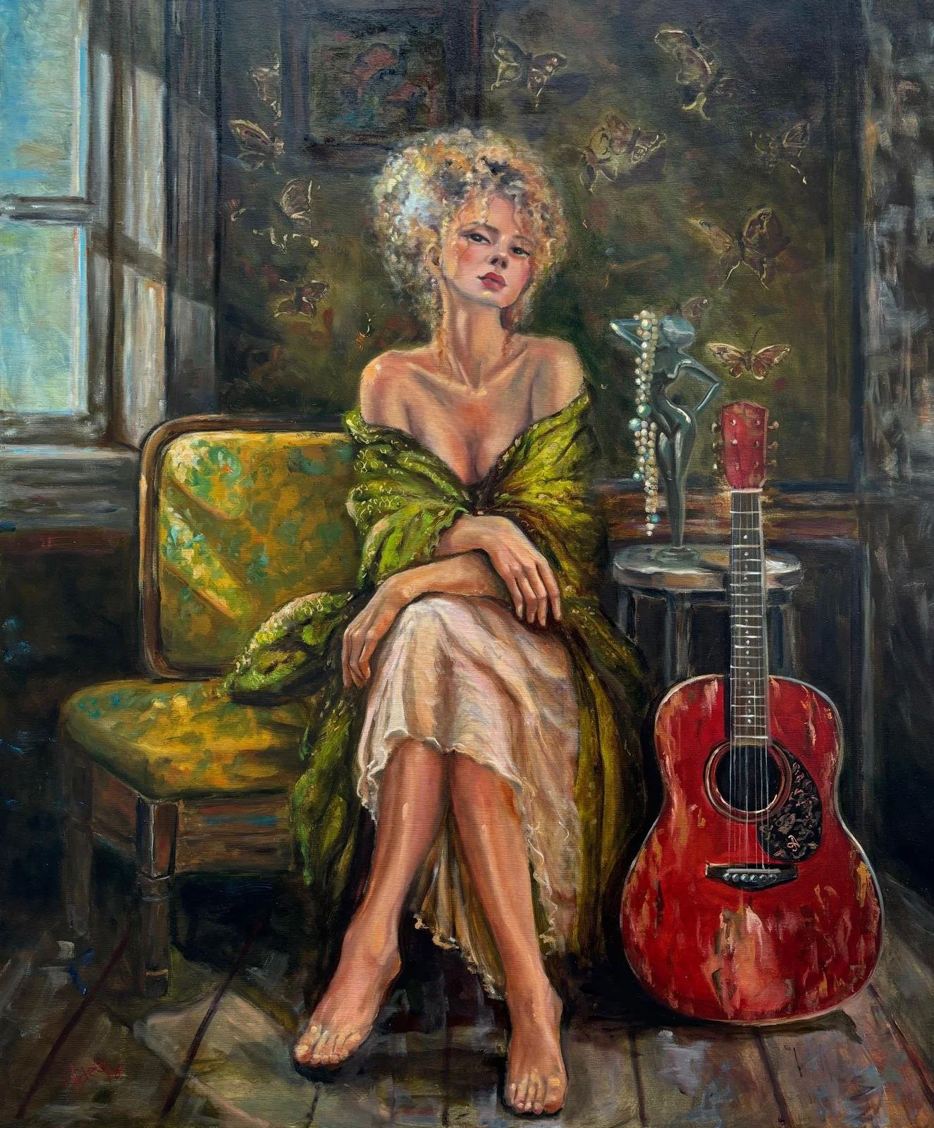 Refuge in Vintage Light
Oil on canvas, 100x120 cm
