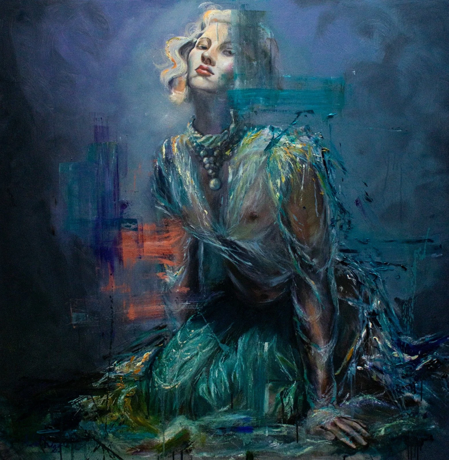 Fractured Desires
Oil on canvas, 100x100 cm