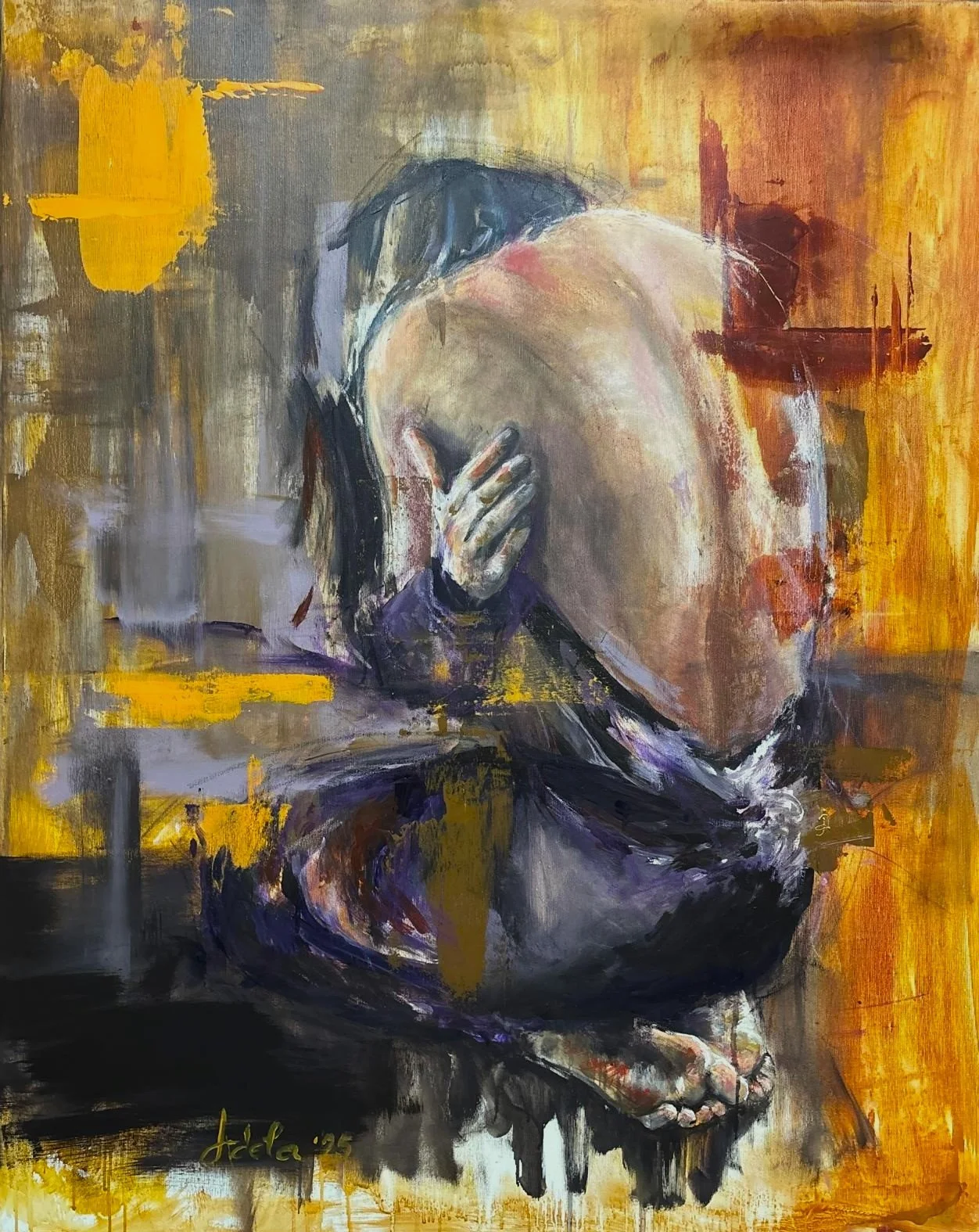 Embracing My Emptiness
Acrylic on canvas, 80x80 cm