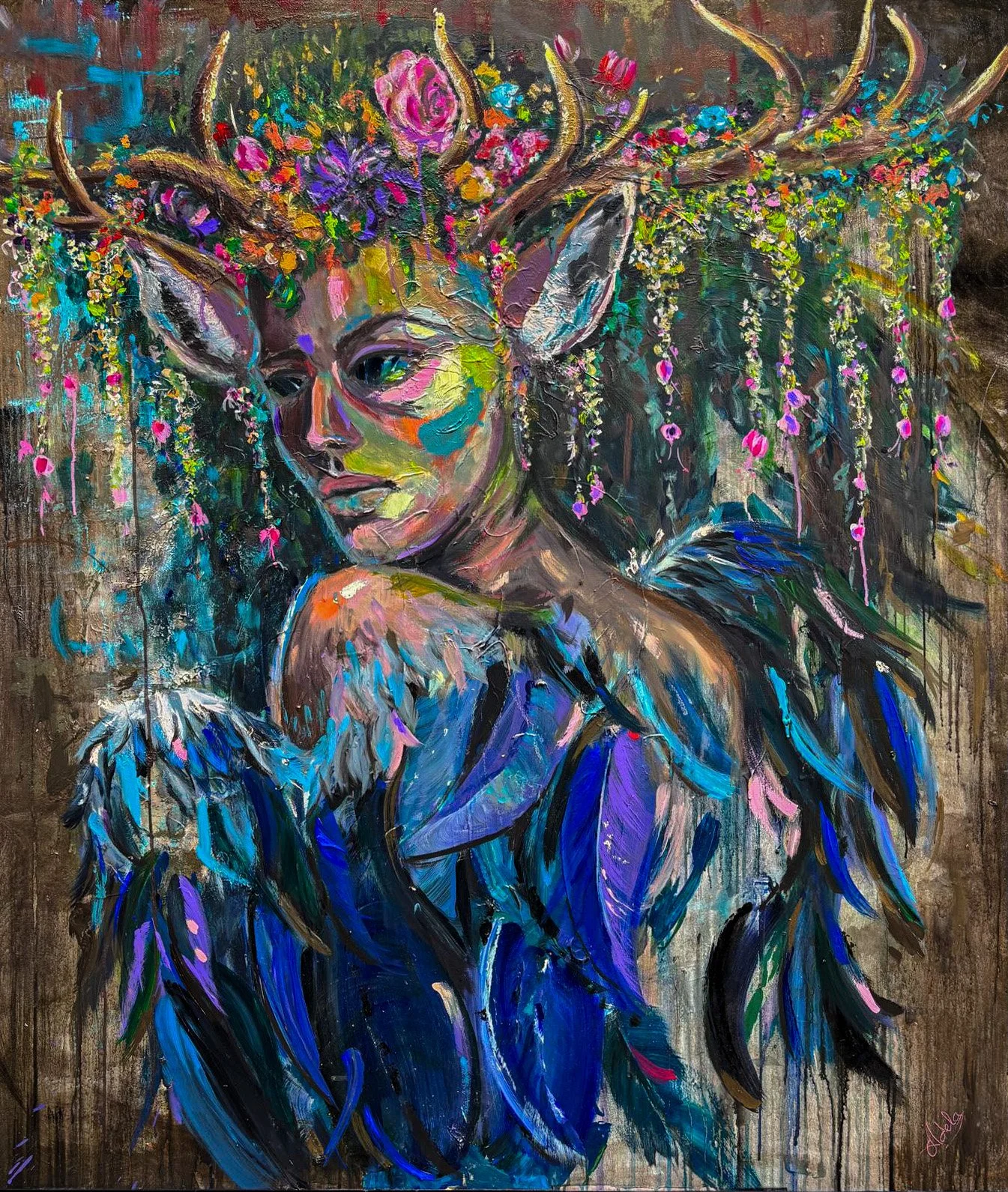 Rusalka Pădurii
Acrylic on canvas, 120x140