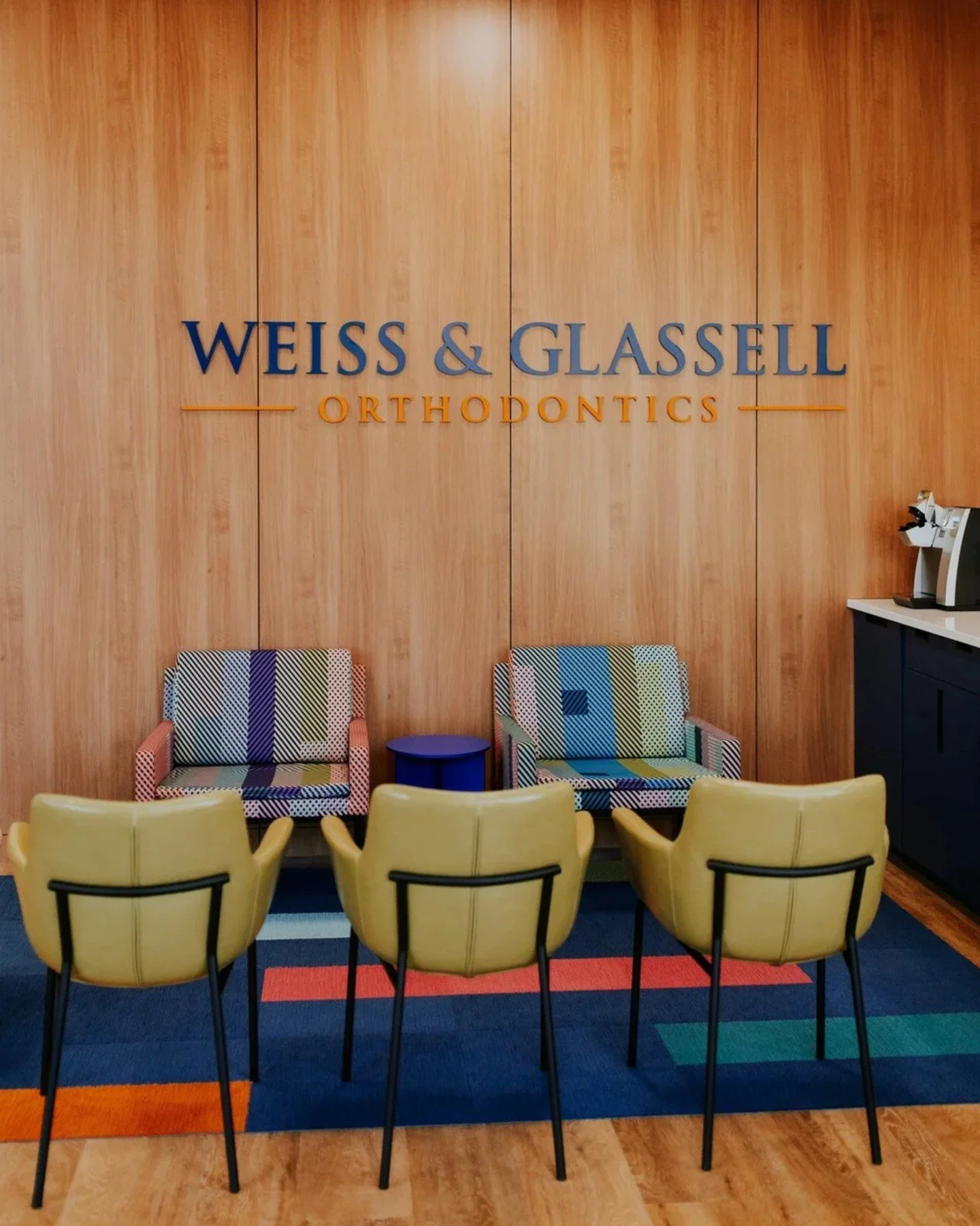 We were thrilled to partner with Weiss &amp; Glassell Orthodontics once again on their Arlington location, an extension of their East Memphis practice. The design vision centered on creating a space that resonates with a younger audience while mainta