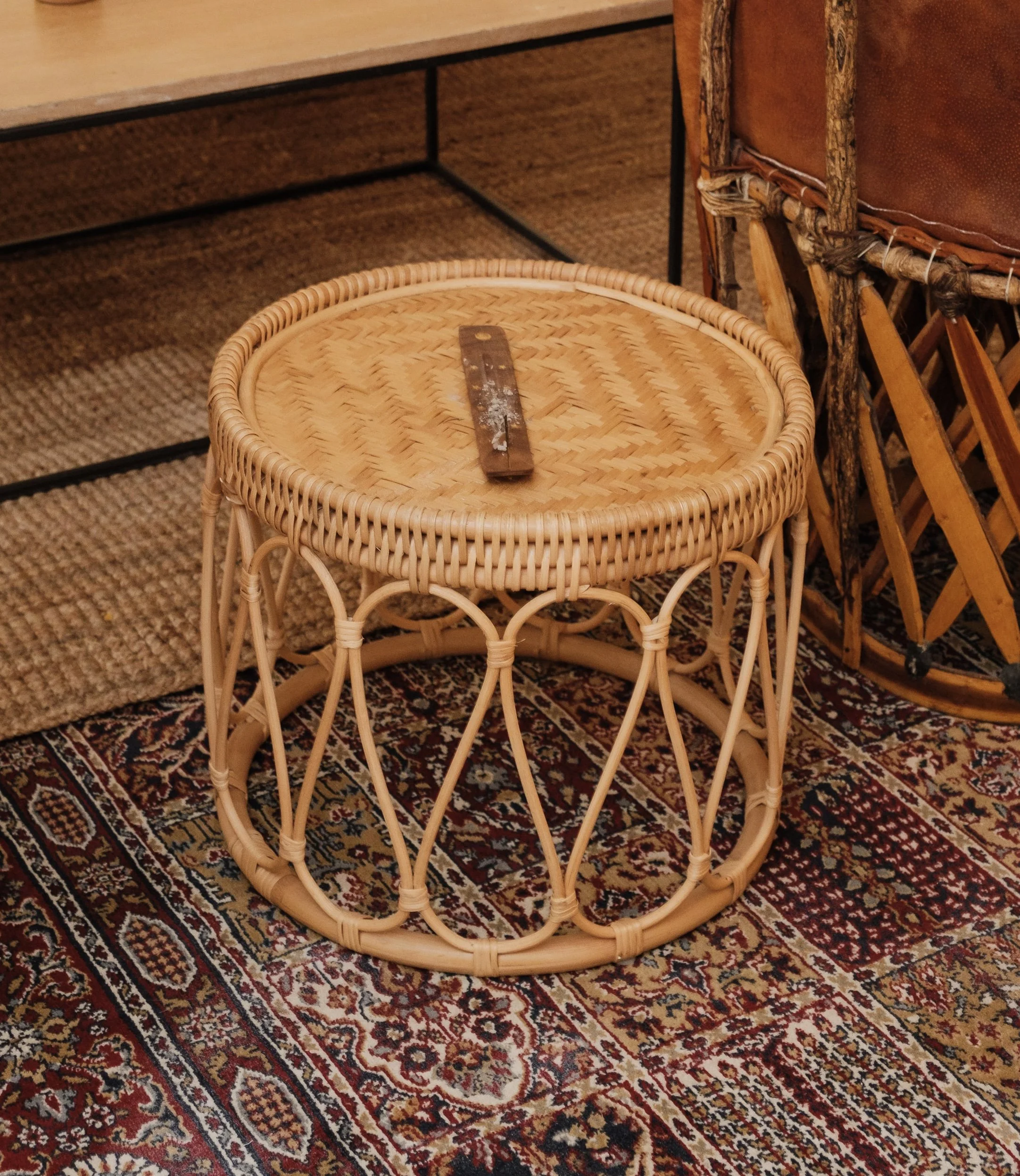 Rattan Side Table
