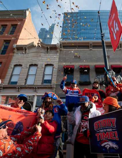 Cold Doesn’t Stop Broncos Country As Fans Rally Ahead Of AFC Championship