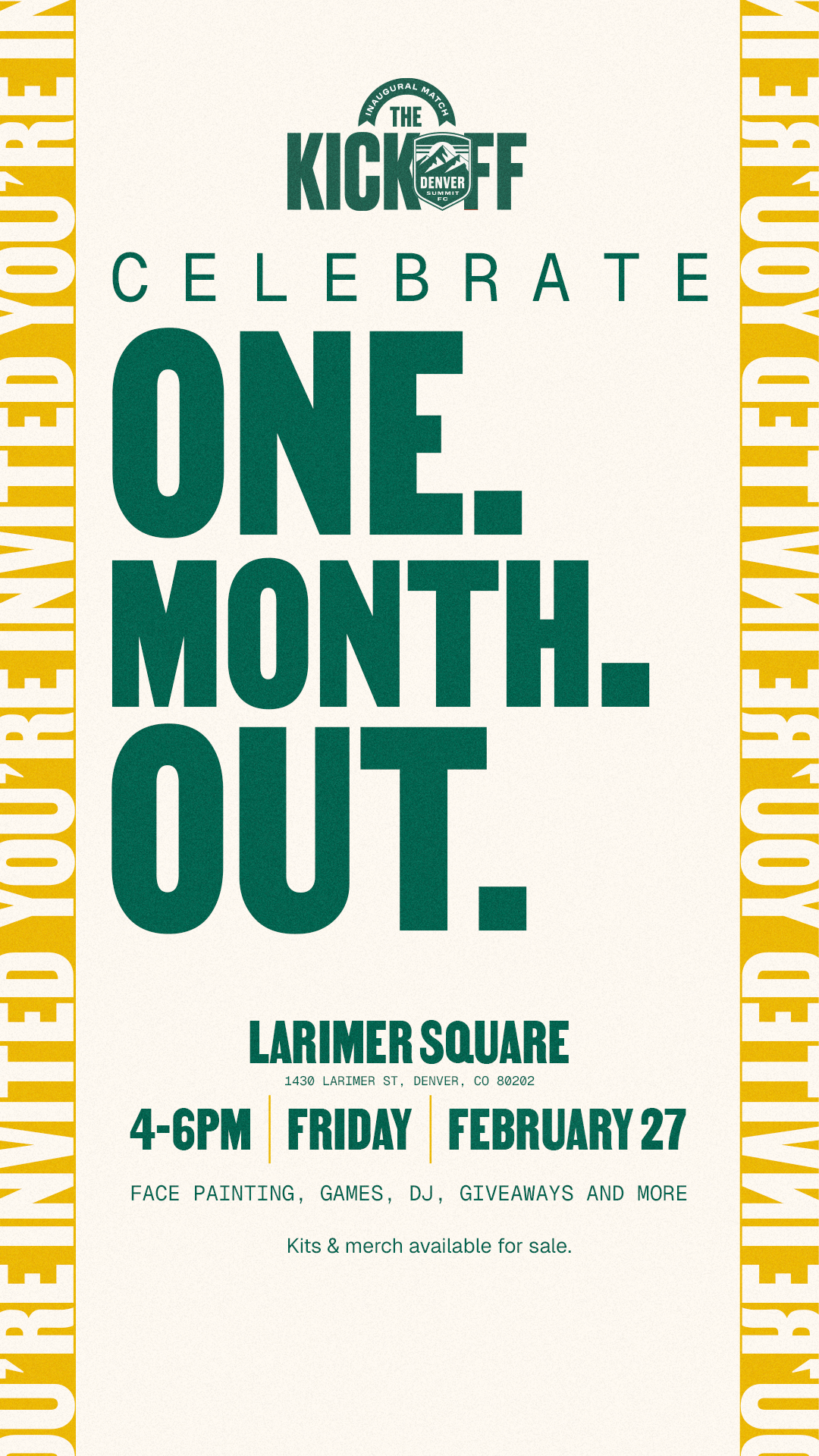 Denver Summit FC Countdown to The Kickoff 