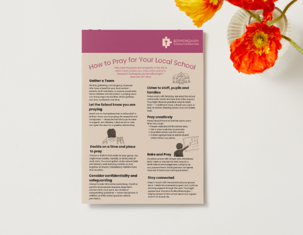 Guidance -  How to Pray for your Local School PDF