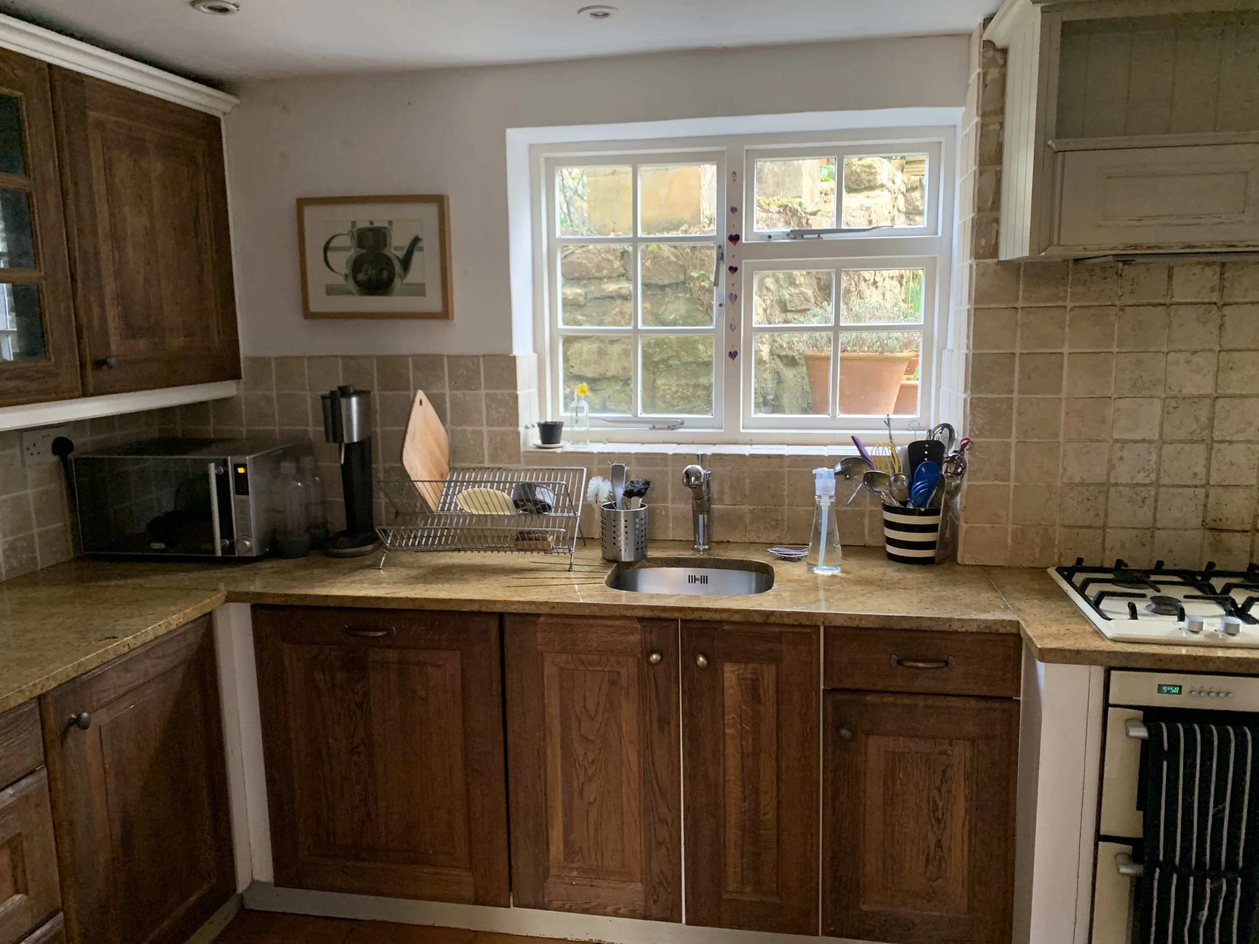 Kitchen, at back of house on ground floor