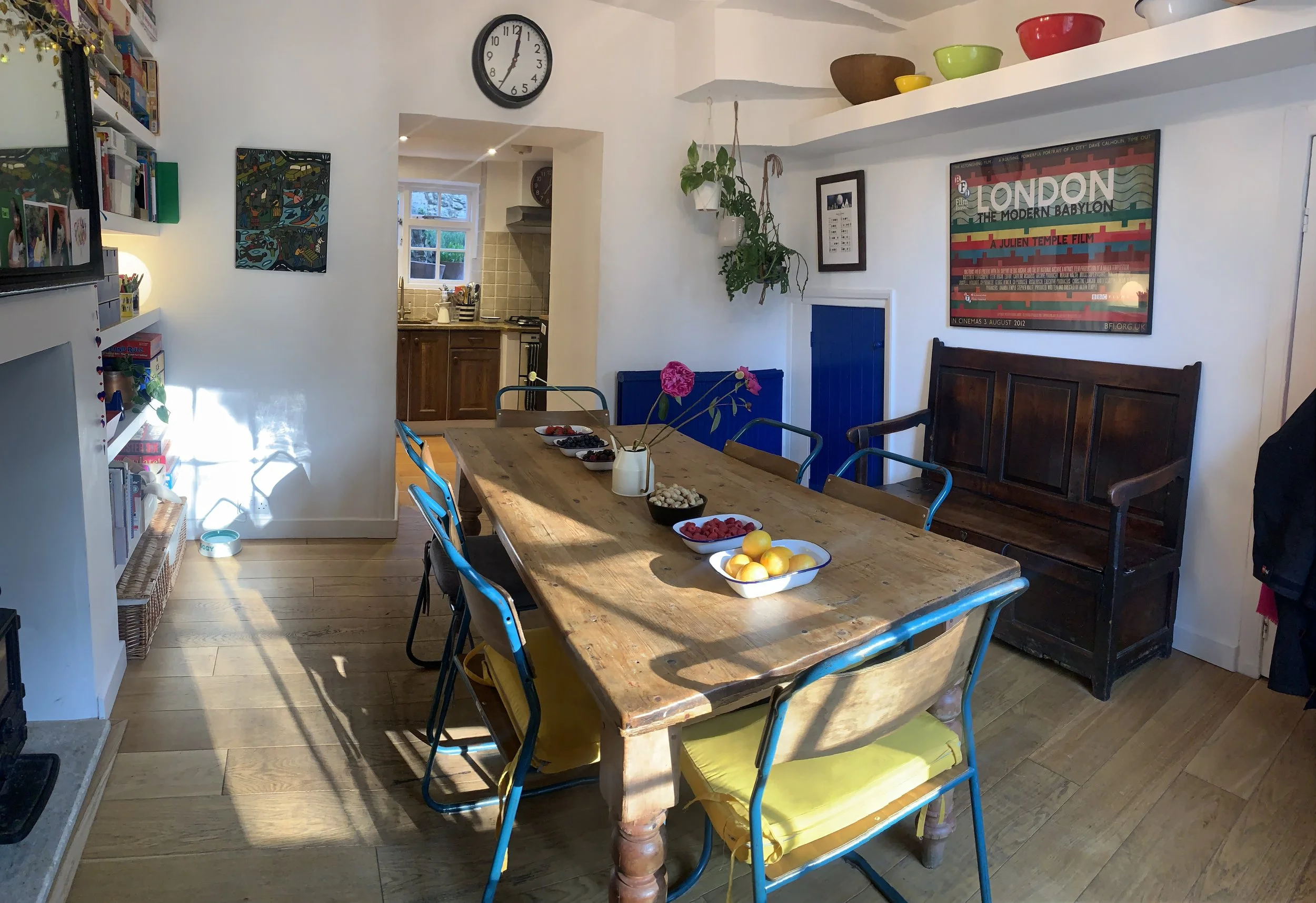 Dining room leading to kitchen, ground floor