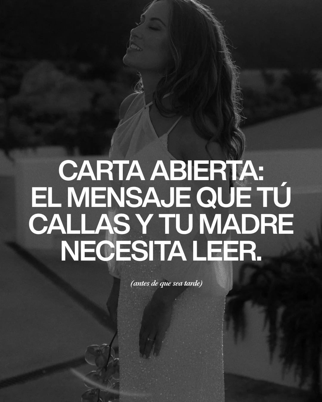 Queridas madres (y suegras): vuestra misi&oacute;n no es gestionar un evento, es ser un refugio.

He visto a novias romperse minutos antes de entrar a la iglesia. No era por los nervios del altar, era por el miedo a fallaros.

En la industria de las 