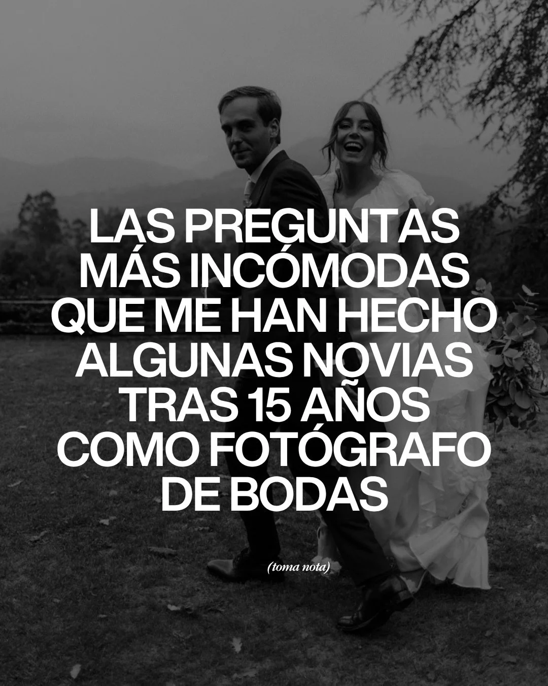Ya perd&iacute; la cuenta de cuantas reuniones he tenido con parejas que se han casado. Y si algo he aprendido es que casi todas las novias se sientan delante de m&iacute; con las mismas preguntas en la cabeza. 
Precio. Cobertura. N&uacute;mero de fo