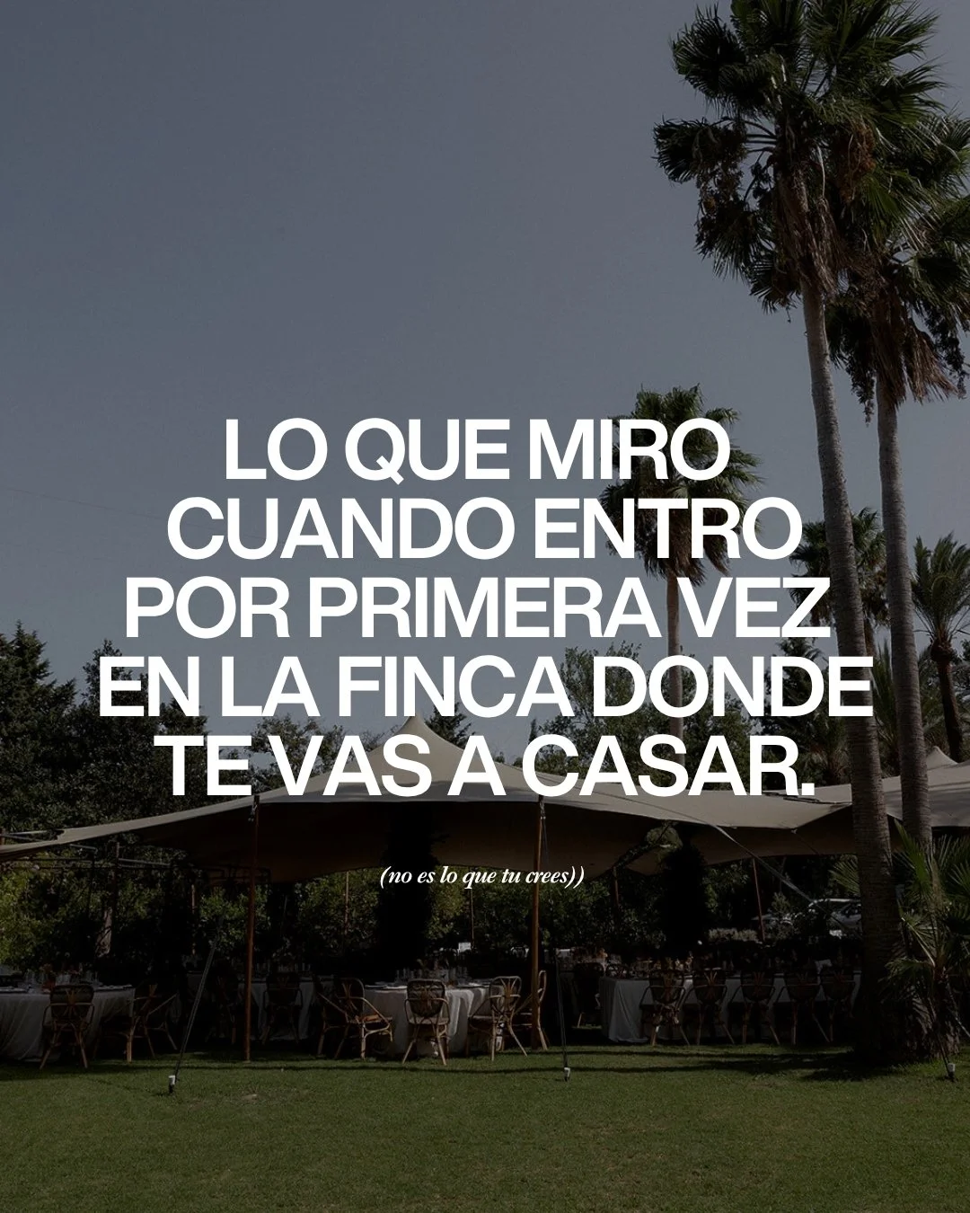 Cuando llego a tu finca el d&iacute;a de tu boda, mientras todo el mundo est&aacute; pendiente de los &uacute;ltimos detalles, yo estoy haciendo otra cosa.

Estoy leyendo la luz.

Llevo 15 a&ntilde;os como fot&oacute;grafo de bodas y lo primero que m