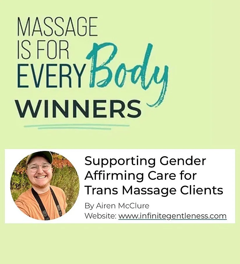 I am thrilled to announce that I am one of the winners of the 2026 Massage is for EveryBODY contest! Every year the Associated Massage and Bodywork Professionals celebrate 10 Massage Therapists that exemplify the mission of advocacy, awareness, and i