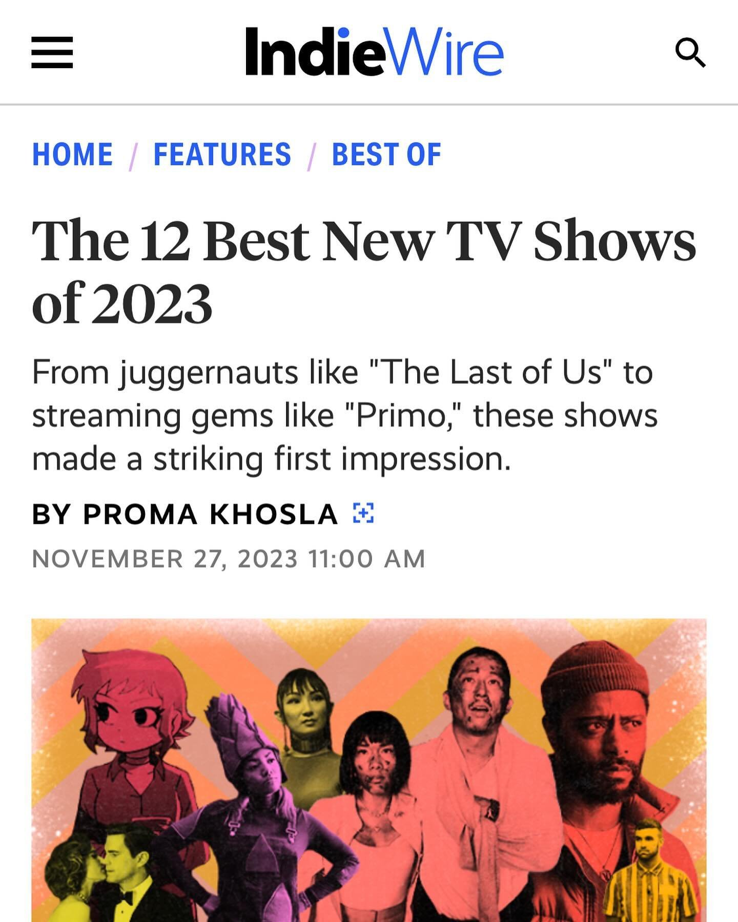 Congratulations to our showrunners @damonlindelof #tarahernandez and directors #owenharris @aletheajones and producers @louism44 and #eugenekelly on making one of the best 12 shows of 2023 from @indiewire Bravo! ❤️ @warnerbrostv @peacock