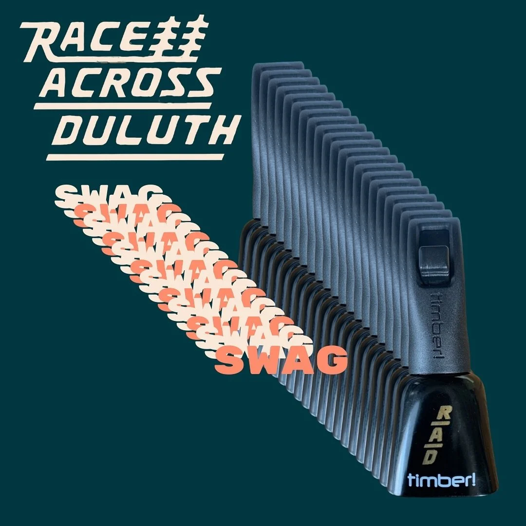 SWAG.

We know y&rsquo;all sign up just to score the sweet swag 😏 We&rsquo;re stoked that @stewartsduluth engrained these awesome @timbermtbbells for us this year! They look and sound great! And of course we need you to stay hydrated on race day (an