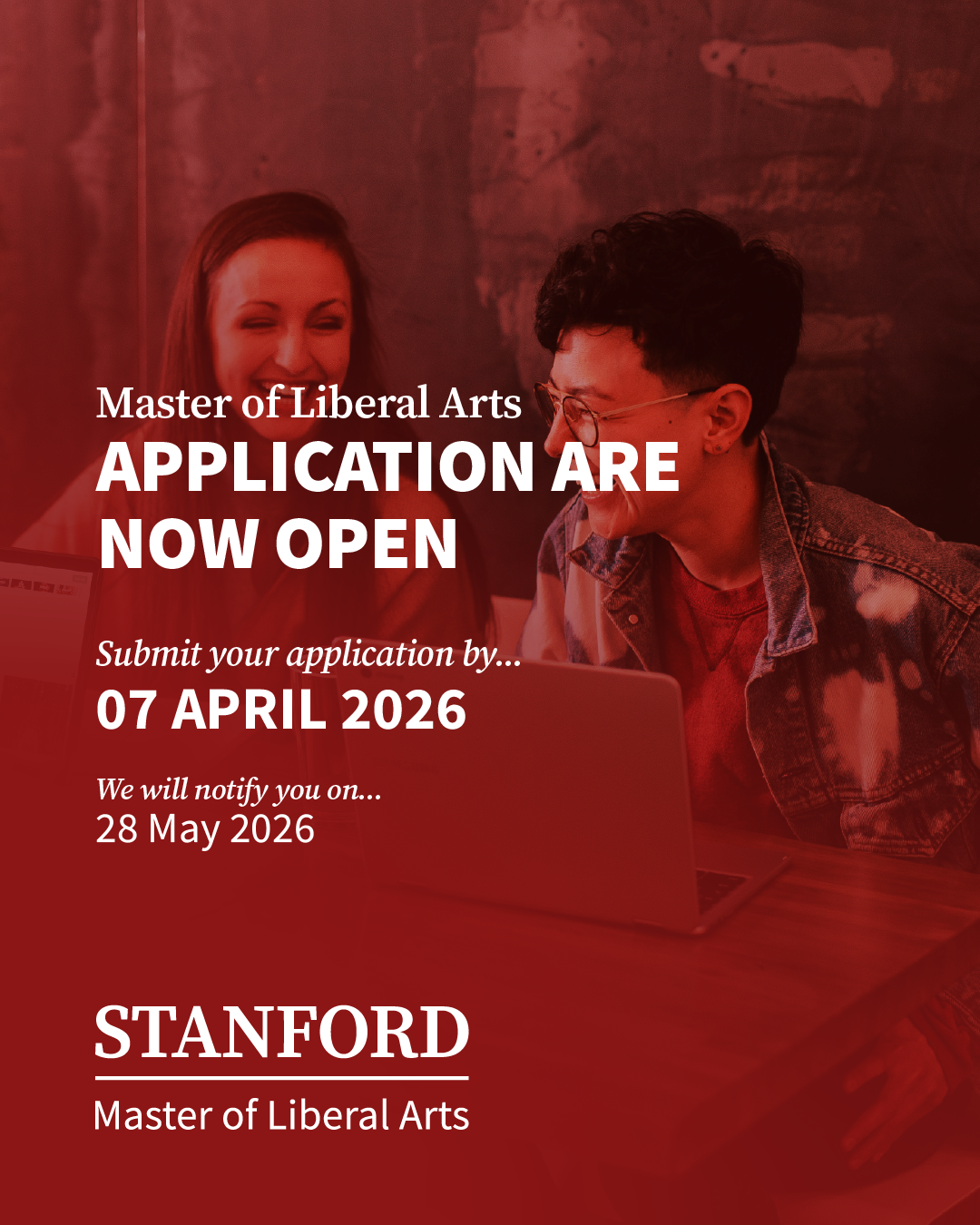 Speculative Stanford MLA program Instagram social promoting open applications