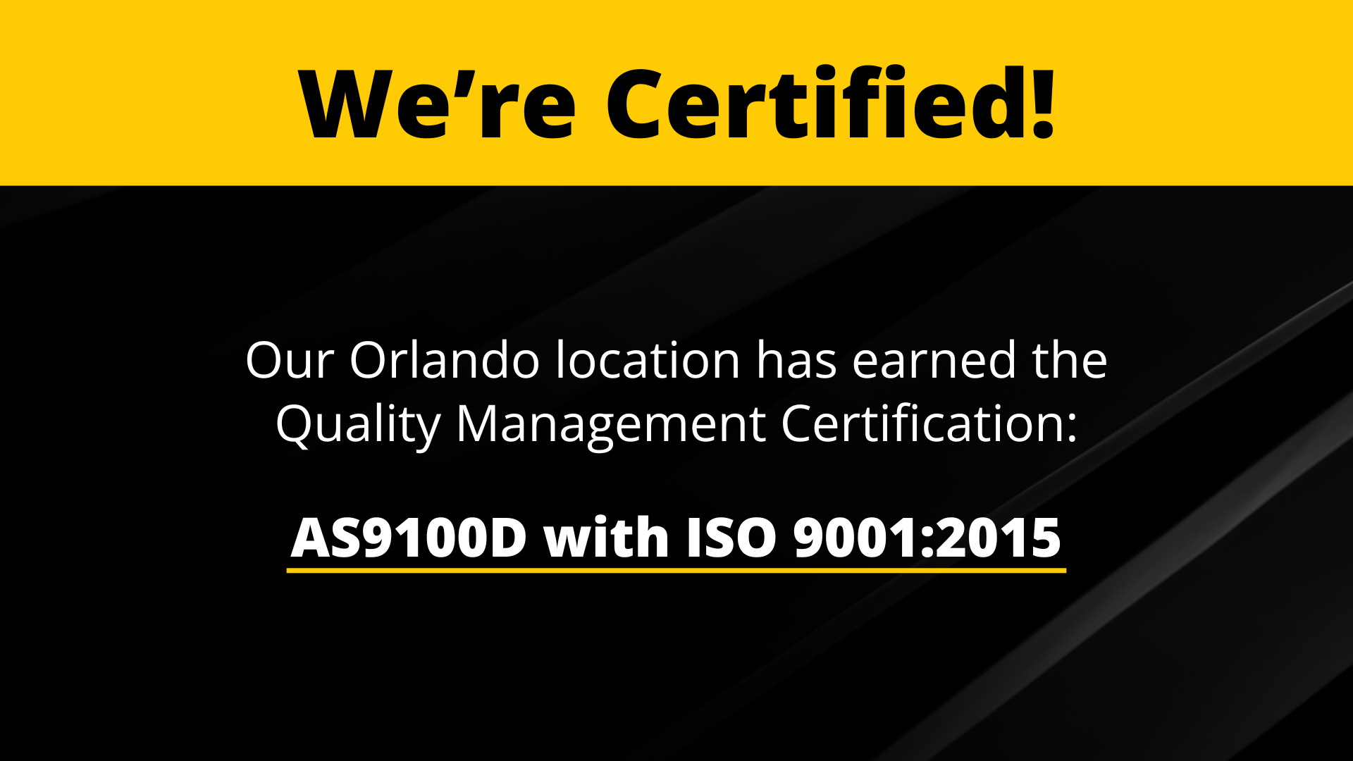 IS4S Orlando Achieves Quality Management Certification