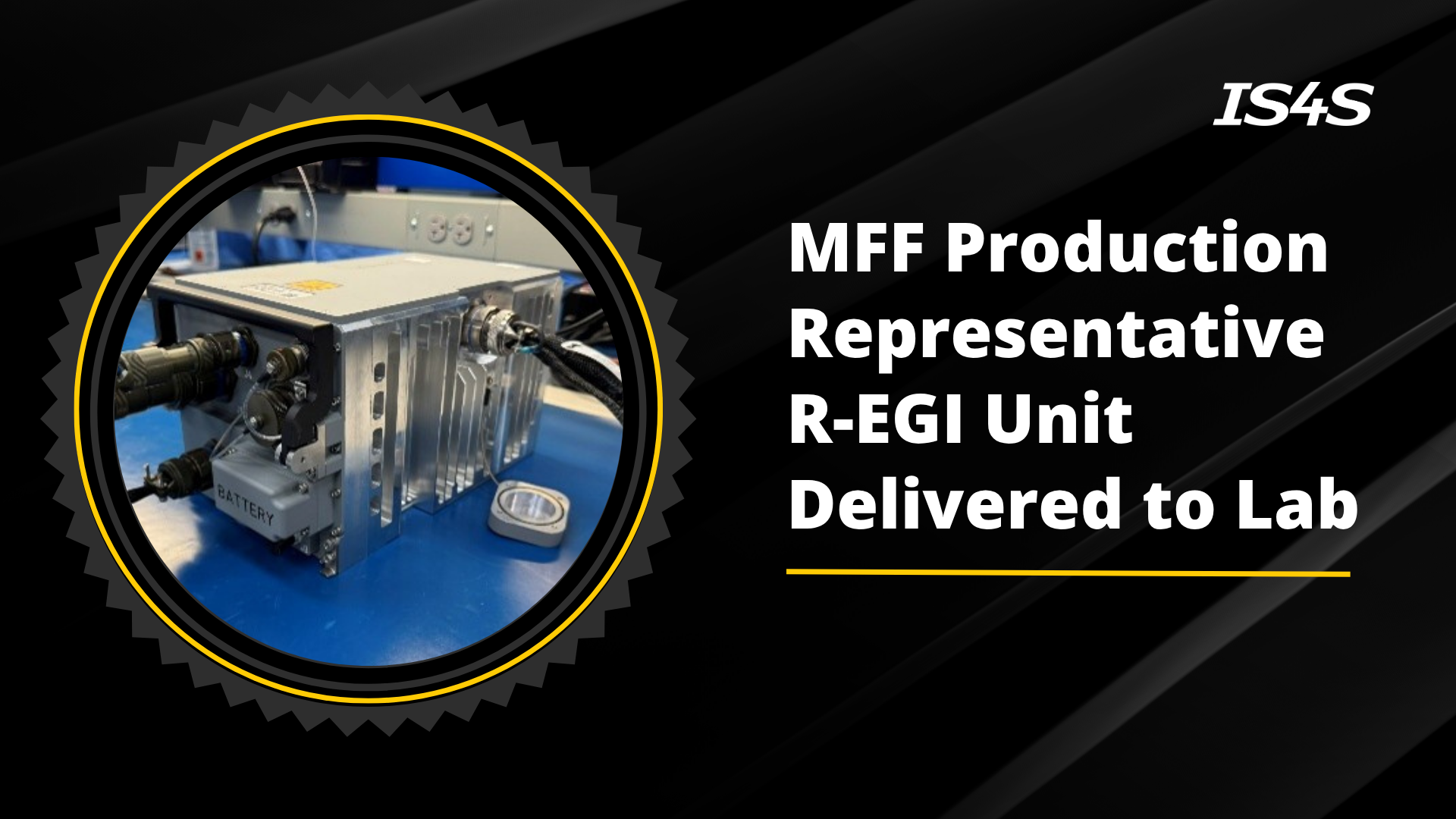 First MFF Production Representative R-EGI Unit Delivered to Boeing St. Louis Navigation Lab for Check-Out
