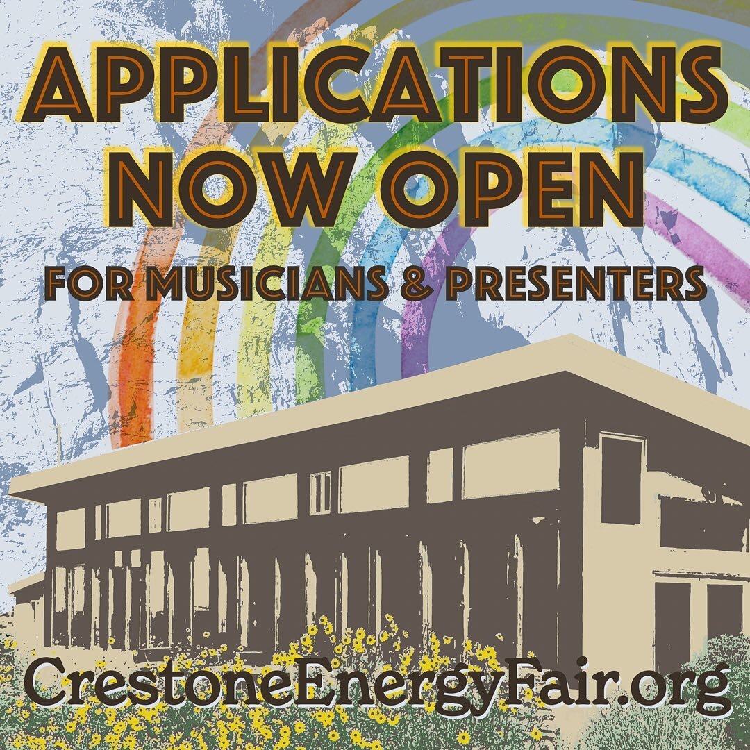 Come and shine ✨ #2024 @crestoneenergyfair Applications are open for presenters and musicians and they CLOSE MAY 1st!!! So sign up now!! #applicationsclosesoon #dontmissout #comeshinewithus #festival 
#naturalbuilding 
#offgridlifestyles 
#energysyst