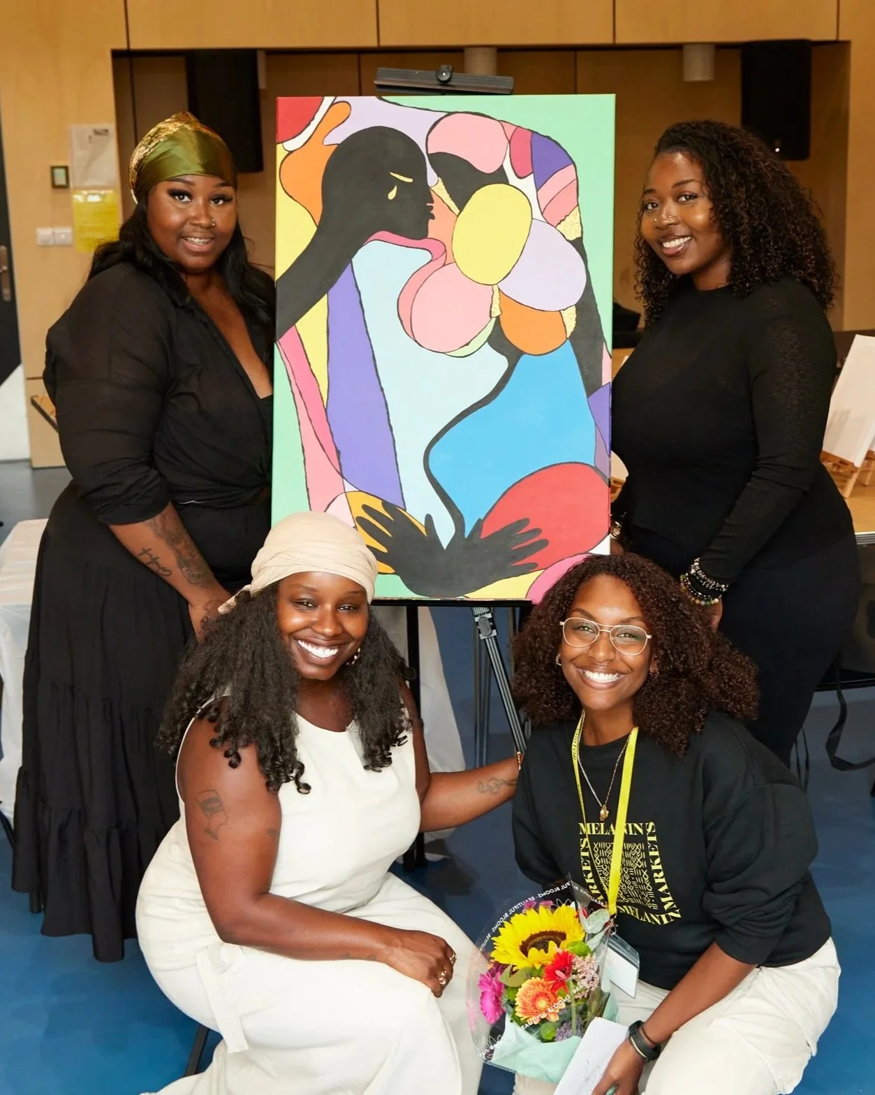 Musician Misha B hosted her first MuseumMisha Sound, Sip & Paint - Melanin Markets Summer Pop Up 2025
